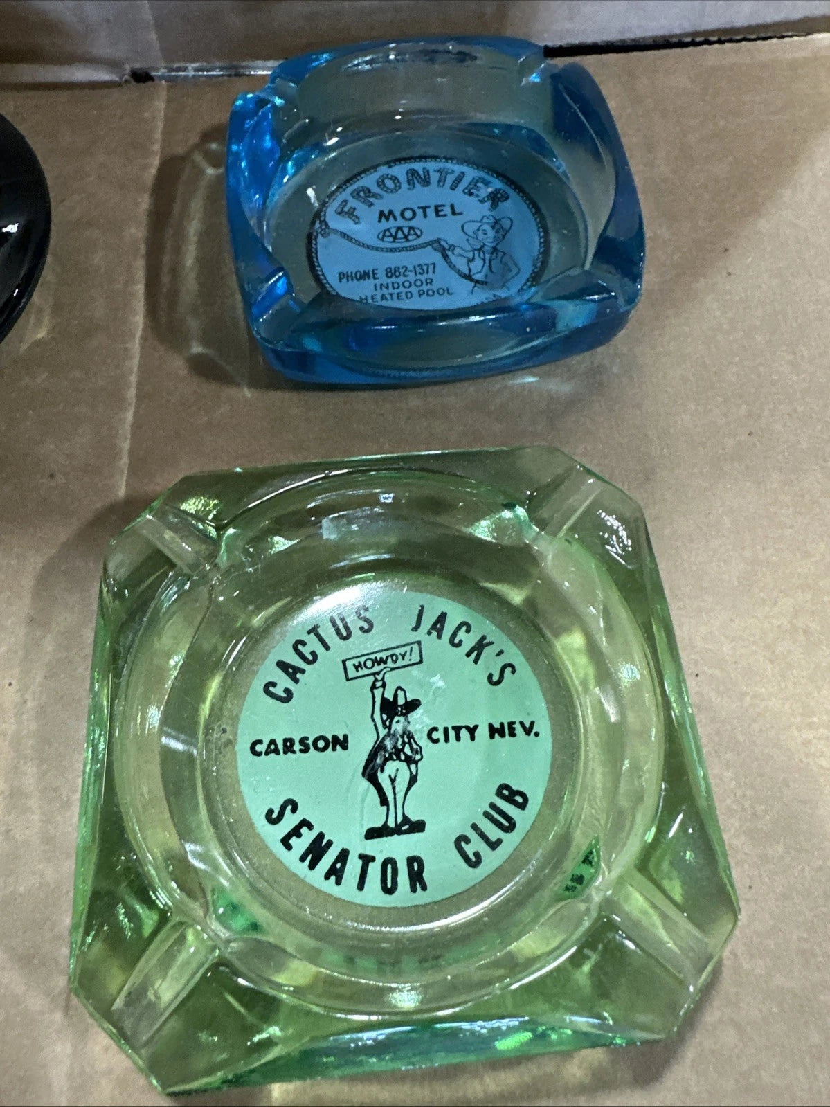 Vintage Glass Ashtray Lot 13 California Nevada Lot