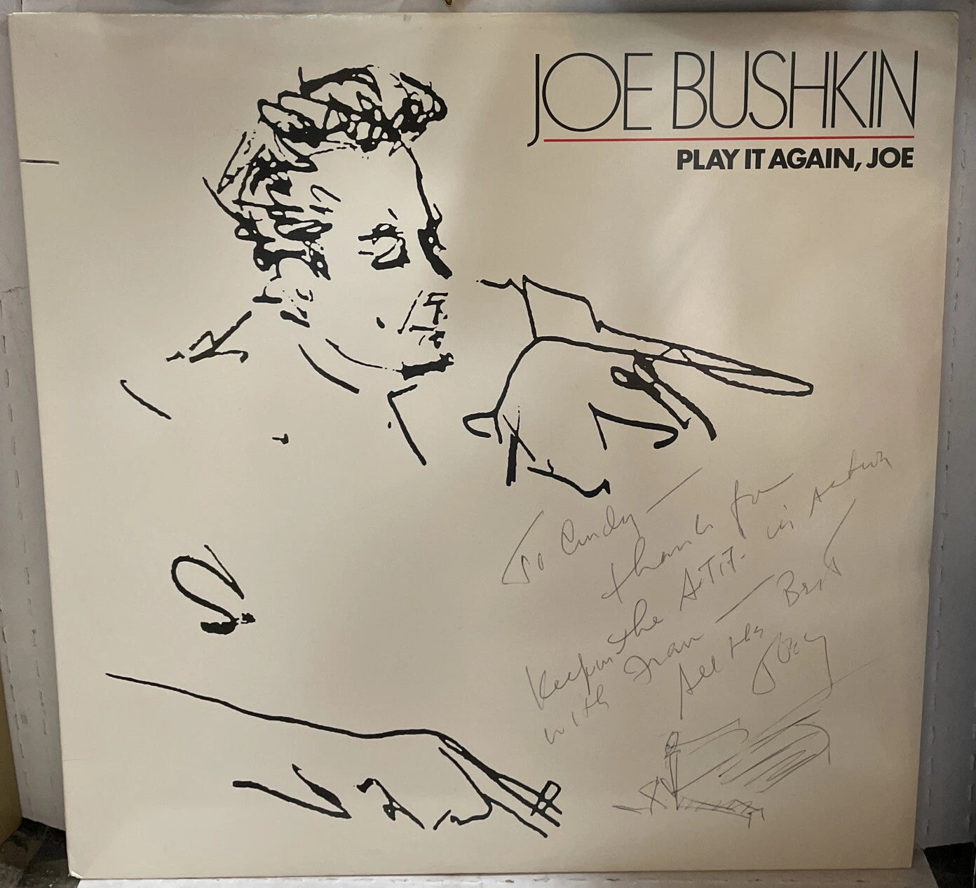 Joe Bushkin Play It Again, Joe Autographed Record 81621-1