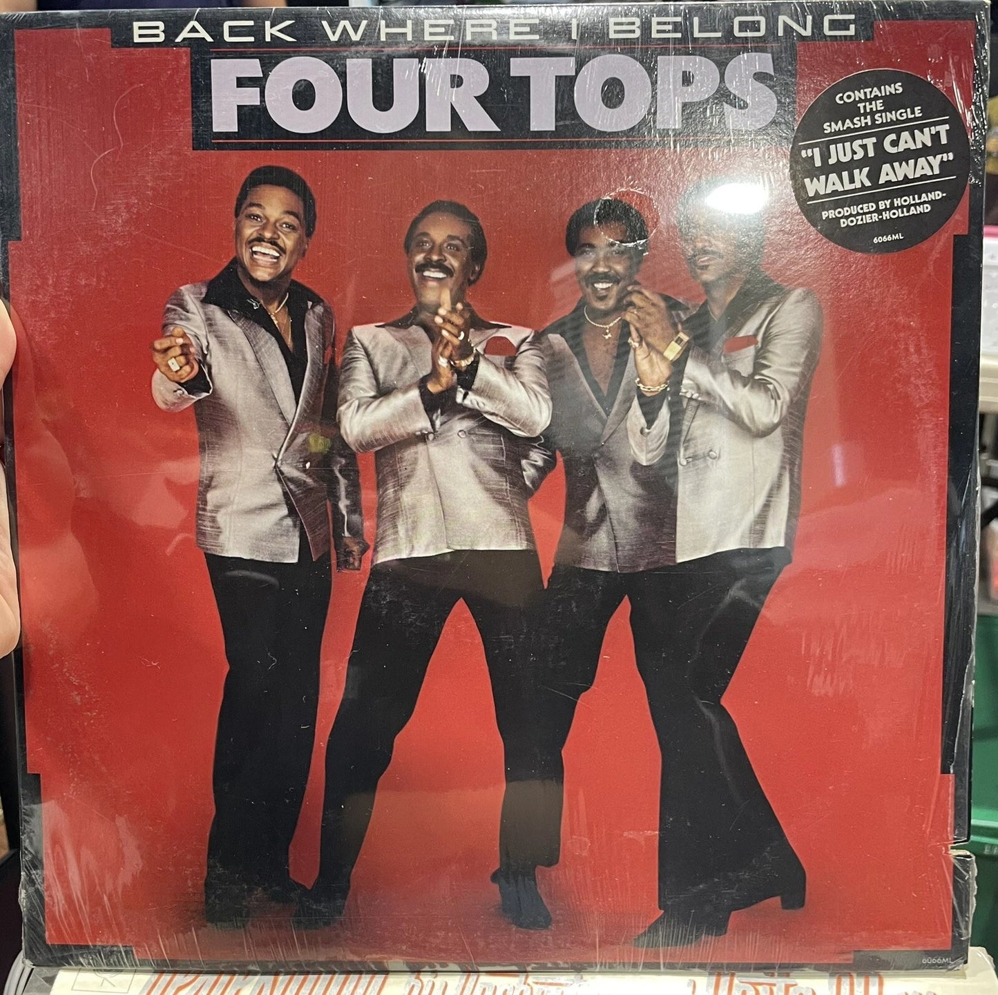 Four Tops - Back Where I Belong Motown Records 6066ML (1983) SEALED New