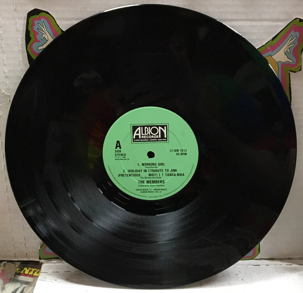 The Members Working Girl UK 12” Record Single 12ION1012