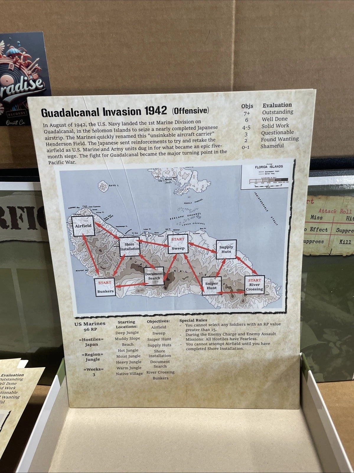 DVG Warfighter: The WWII Pacific Combat Card Game Incomplete