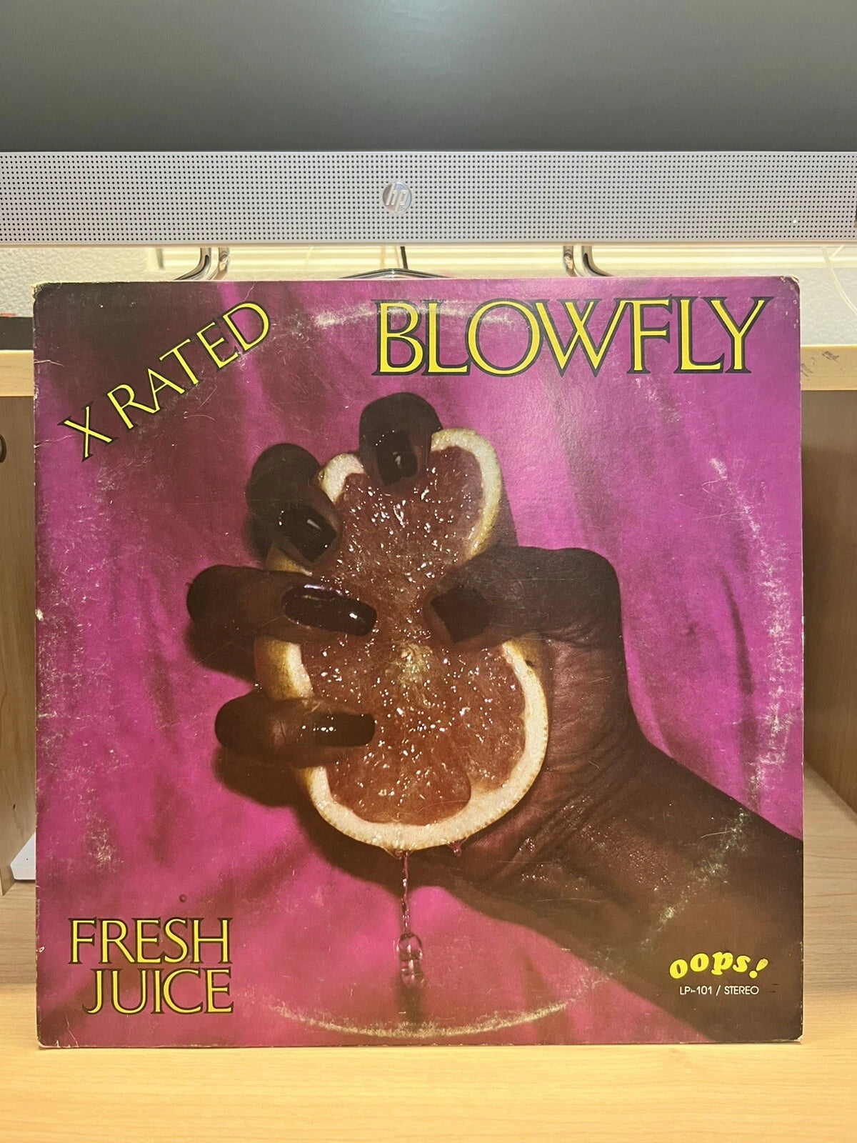 BLOWFLY Fresh Juice 1983 VINYL 12" LP Album OOPS Records RARE Funk Soul Comedy