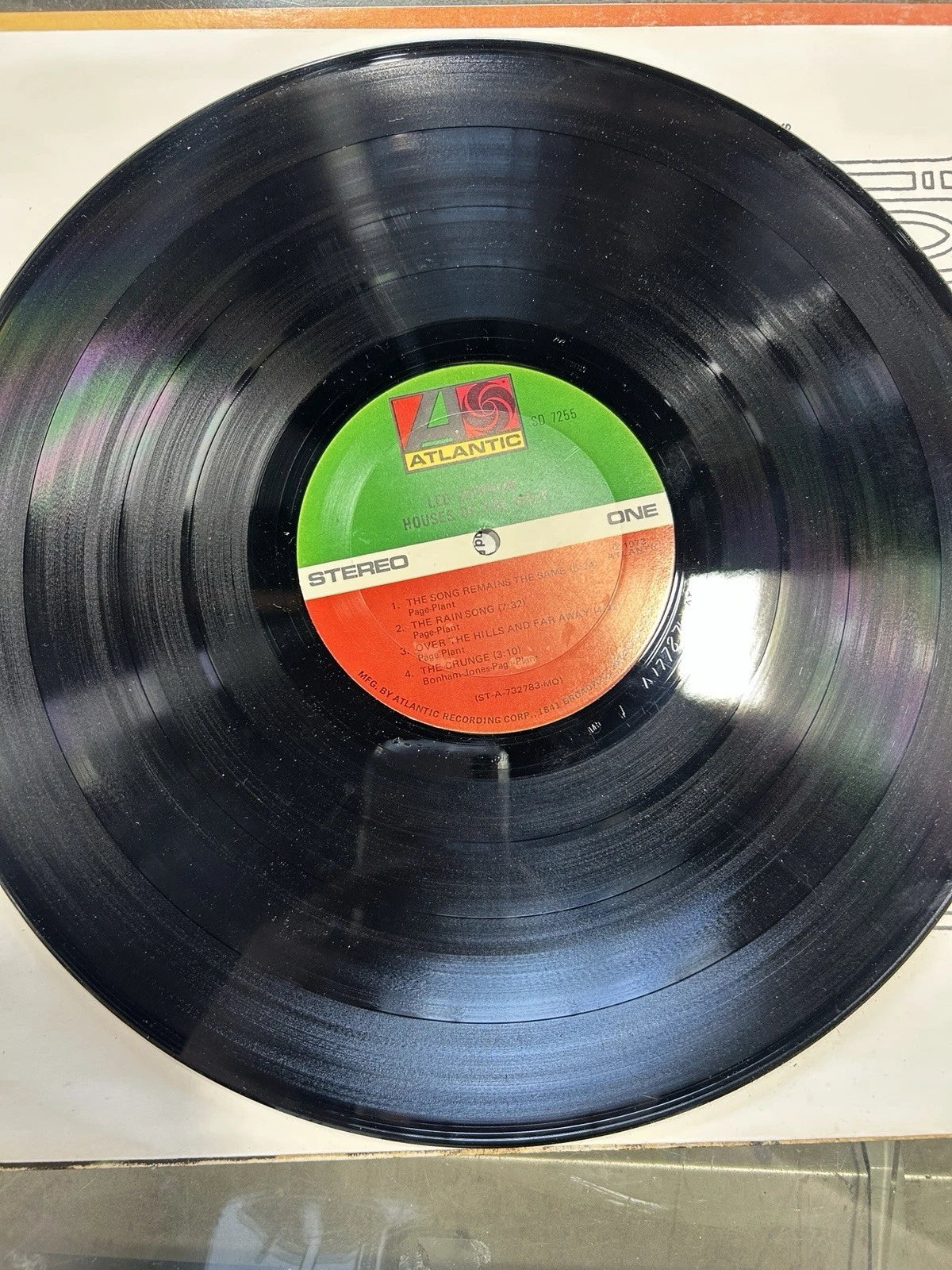 LP Led Zeppelin SD 7255 Monarch Sterling RL 732784