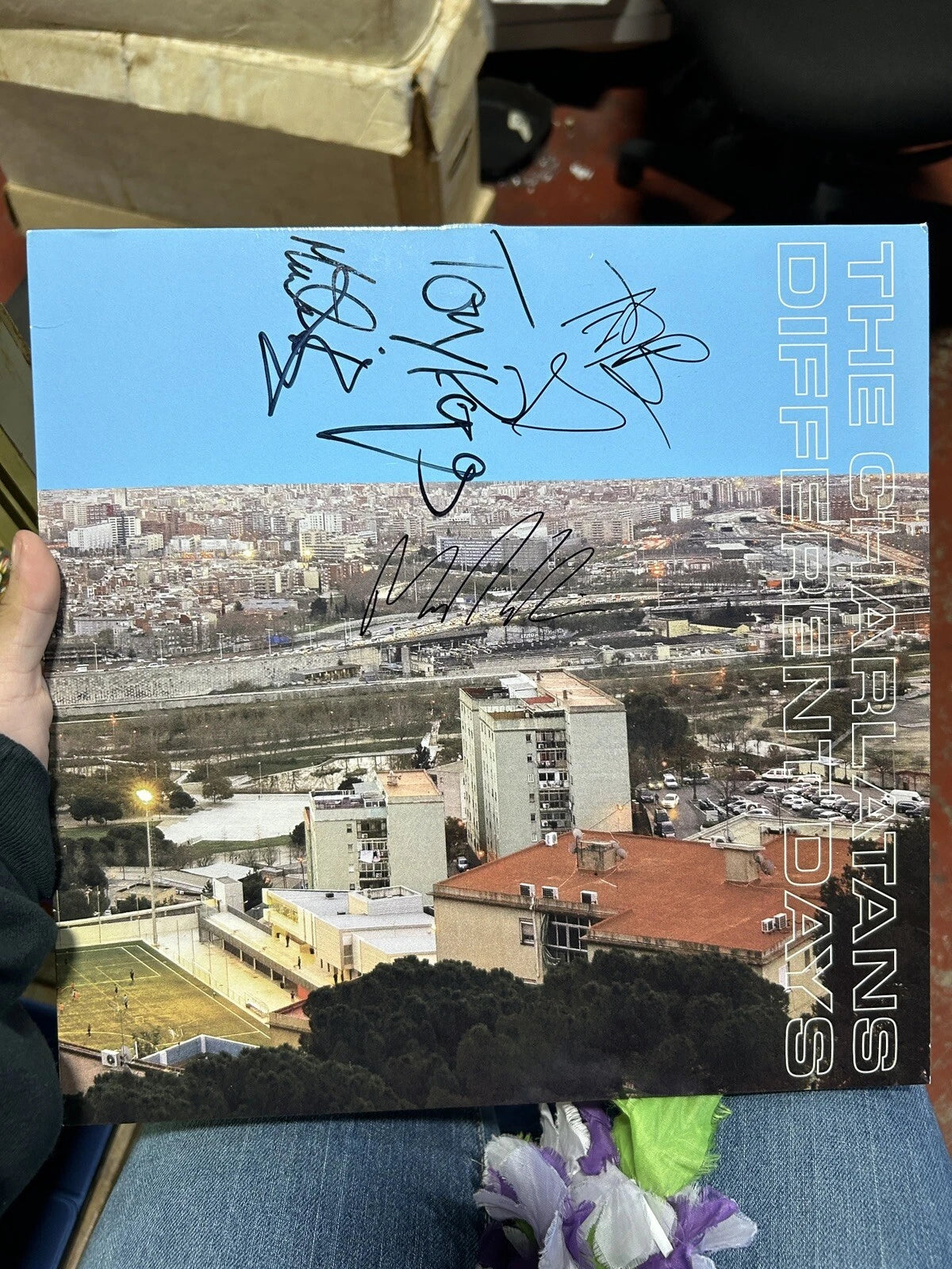 The Charlatans - Different Days (UK Vinyl LP, 2017) First Press nm signed