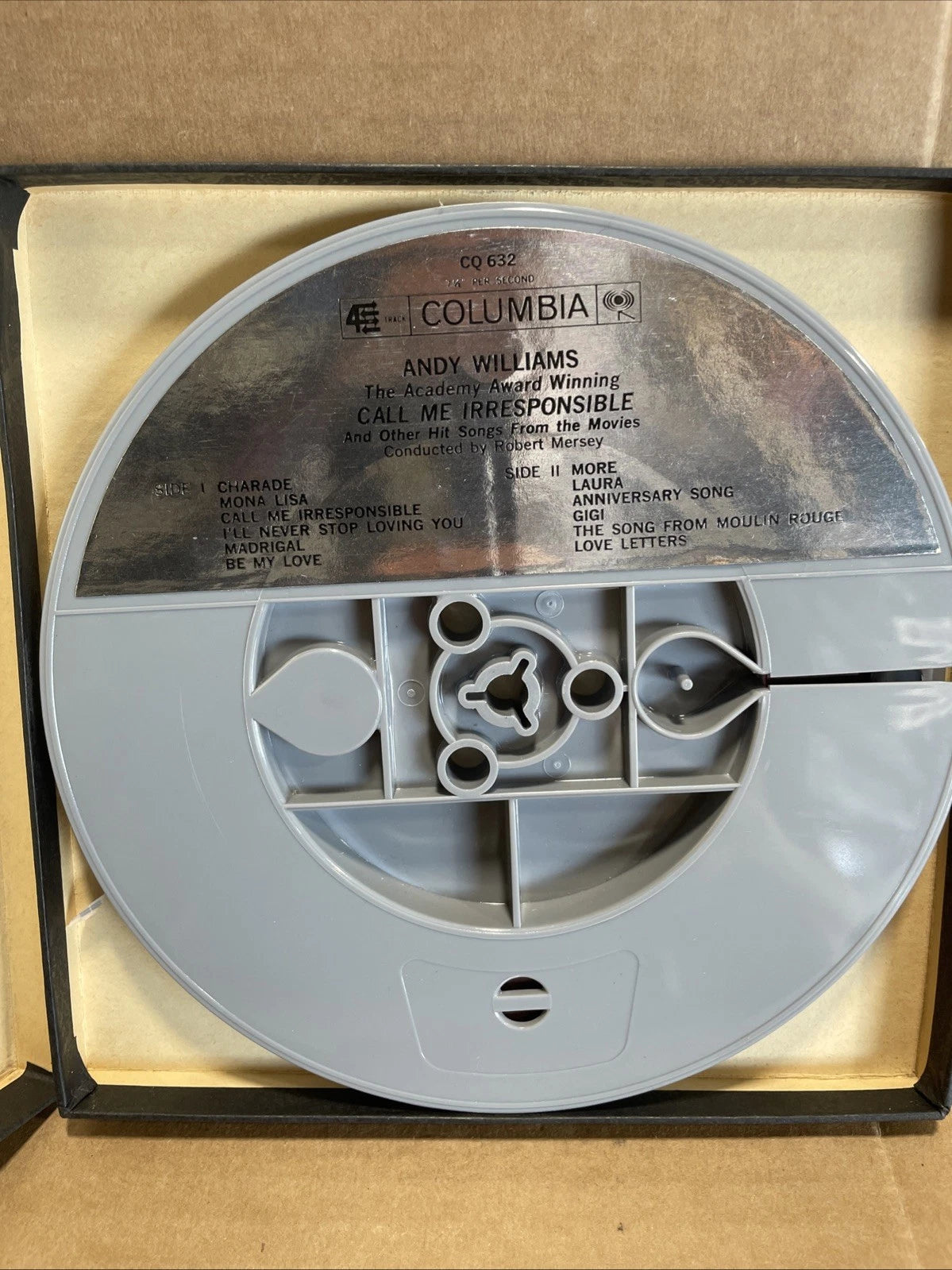 Andy Williams Call Me Irresponsible Reel To Reel Tape 4-Track 7.5 IPS vg+