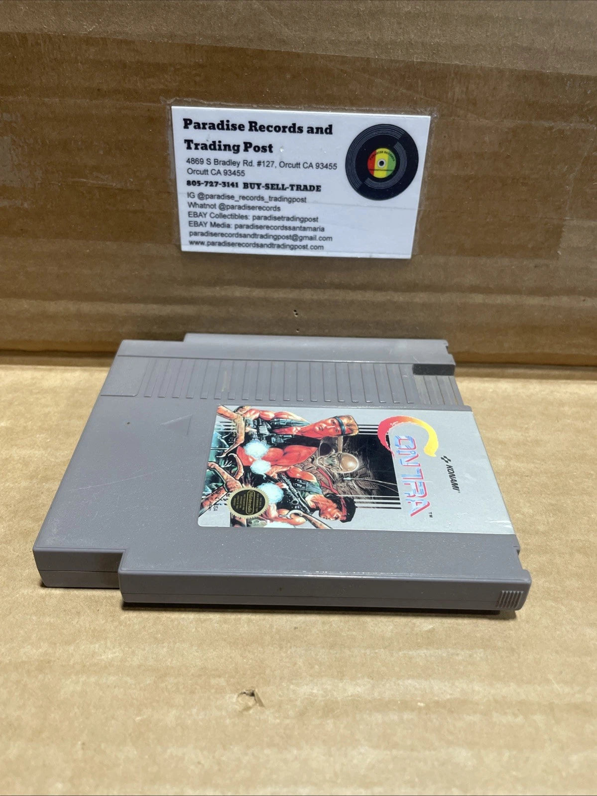 Contra (Nintendo NES, 1988) Excellent Condition