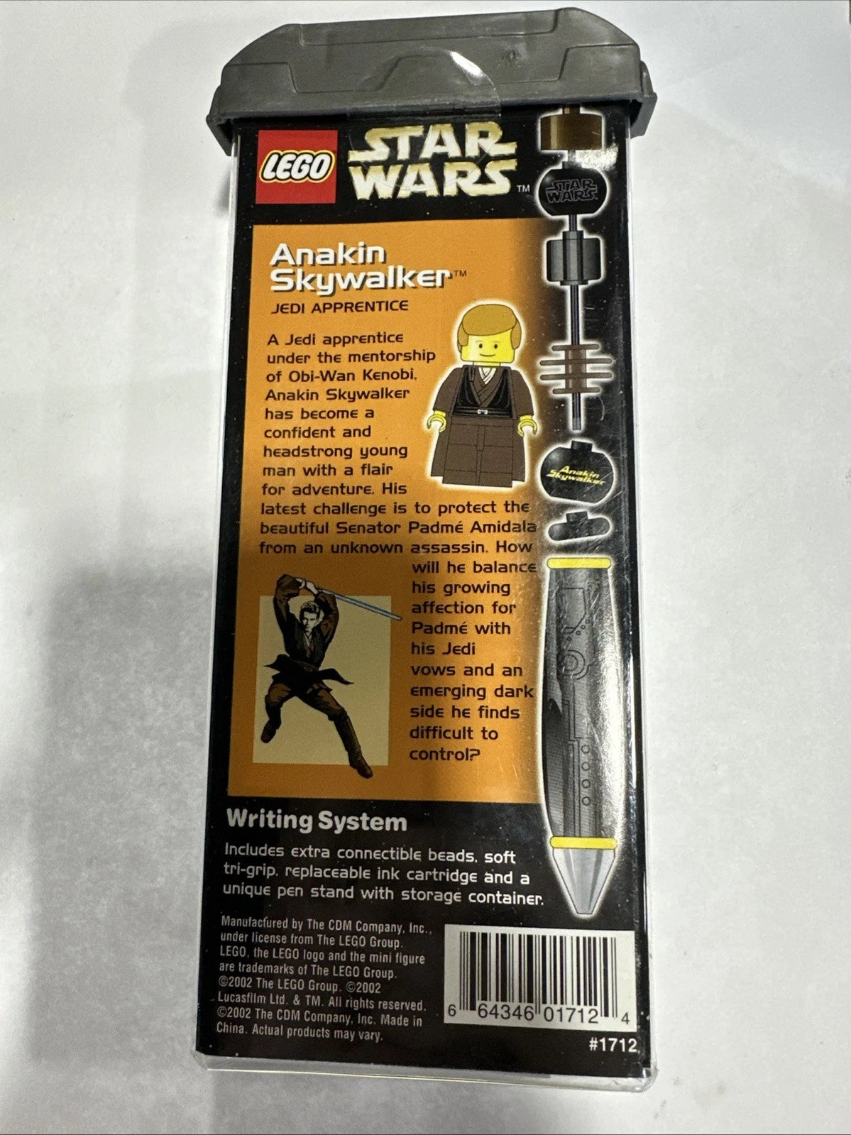LEGO 1712 Star Wars Anakin Skywalker Connect And Build Pen NEW Factory sealed