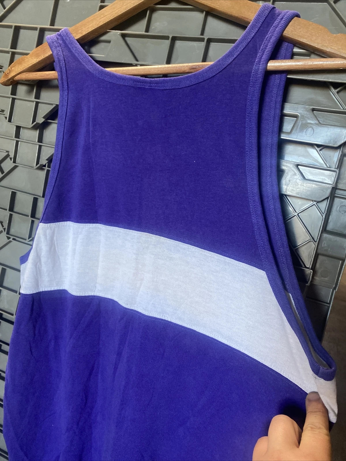 VTG Los Angeles LA Lakers NBA Tank Top Shirt Mens XL X-Large Nutmeg Mills USA