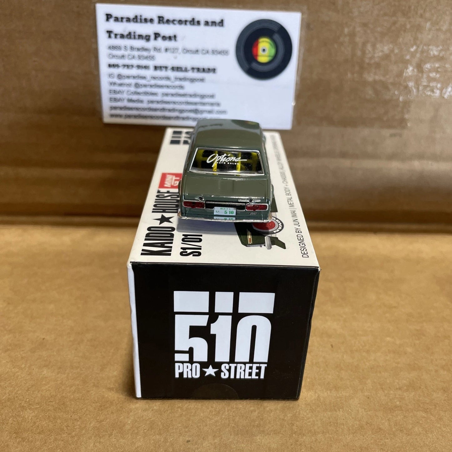 Kaido House Datsun 510 Pro Street S1/01 Mini GT 1:64 Scale OG Green Open Box