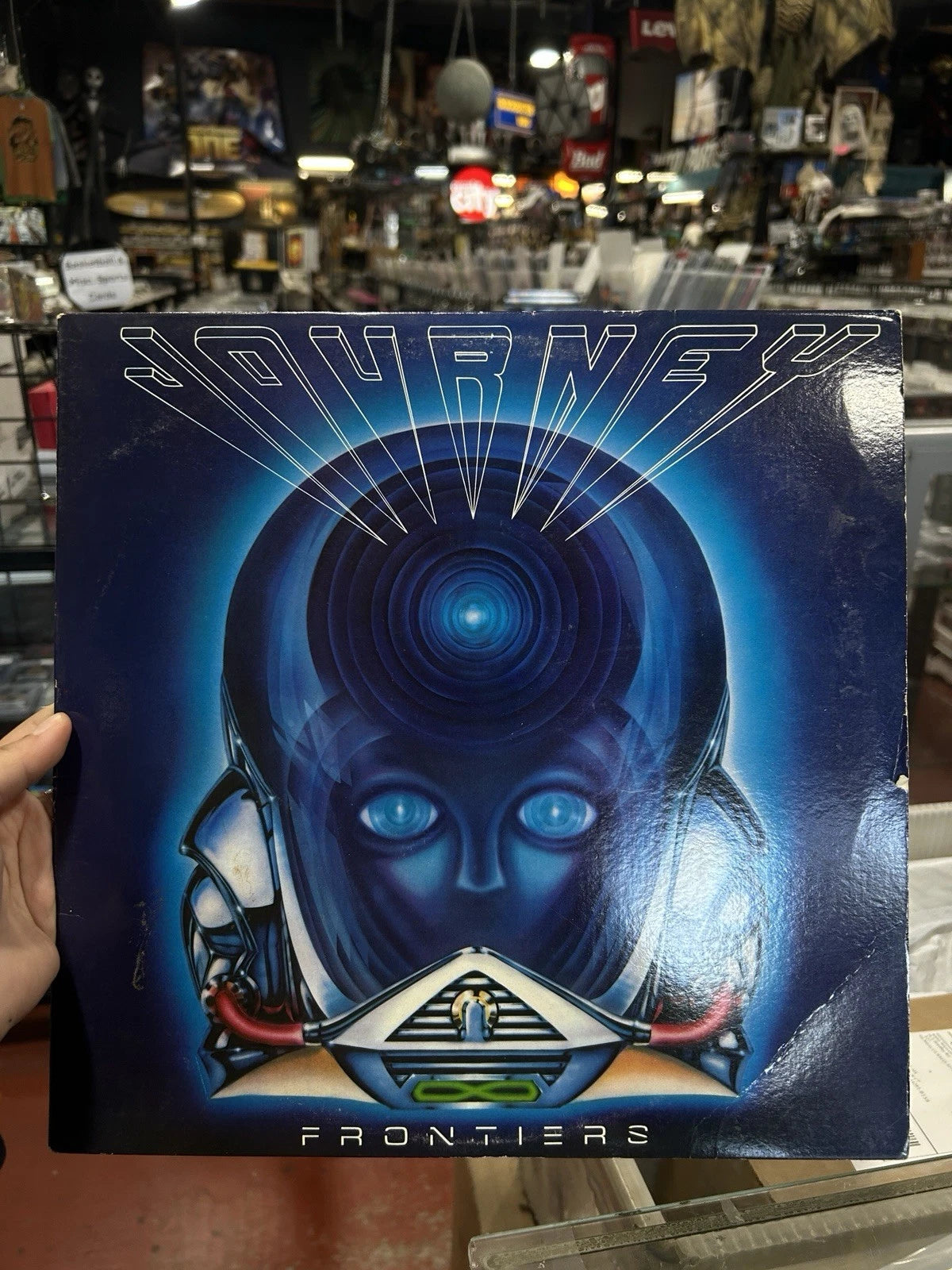 JOURNEY LP FRONTIERS 1983 COLUMBIA QC 38504 PITMAN 1ST PRESS