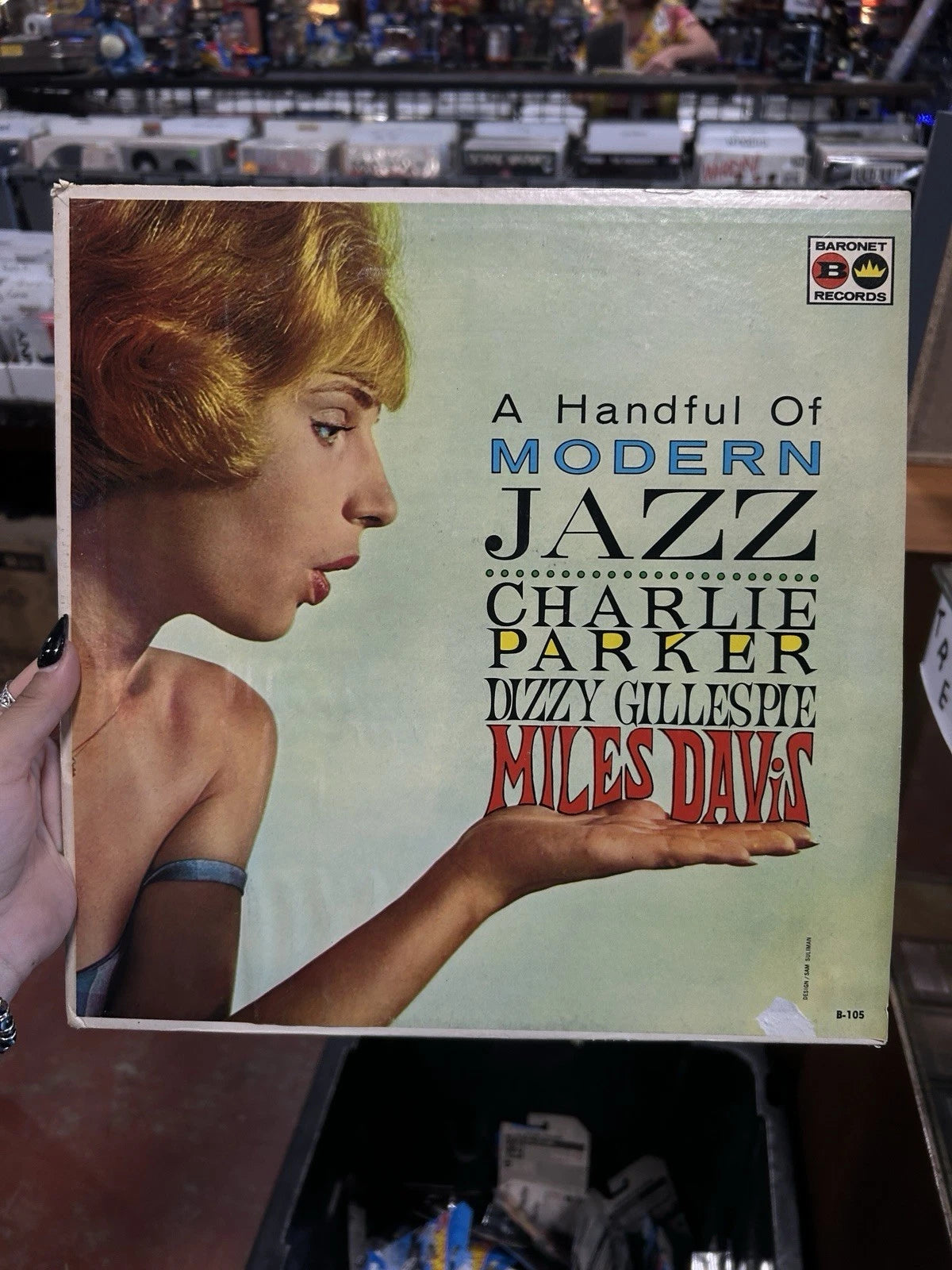 A Handful of Modern Jazz - 1959 LP Parker, Gillespie, Davis - Baronet B-105