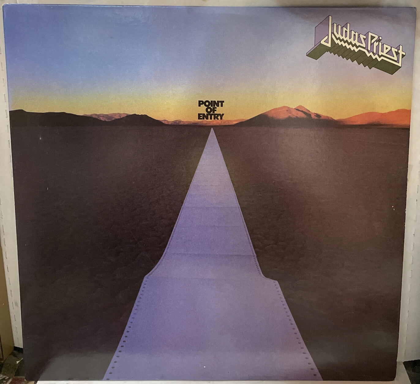 Judas Priest Point Of Entry Record FC37052 Santa Maria Pressing