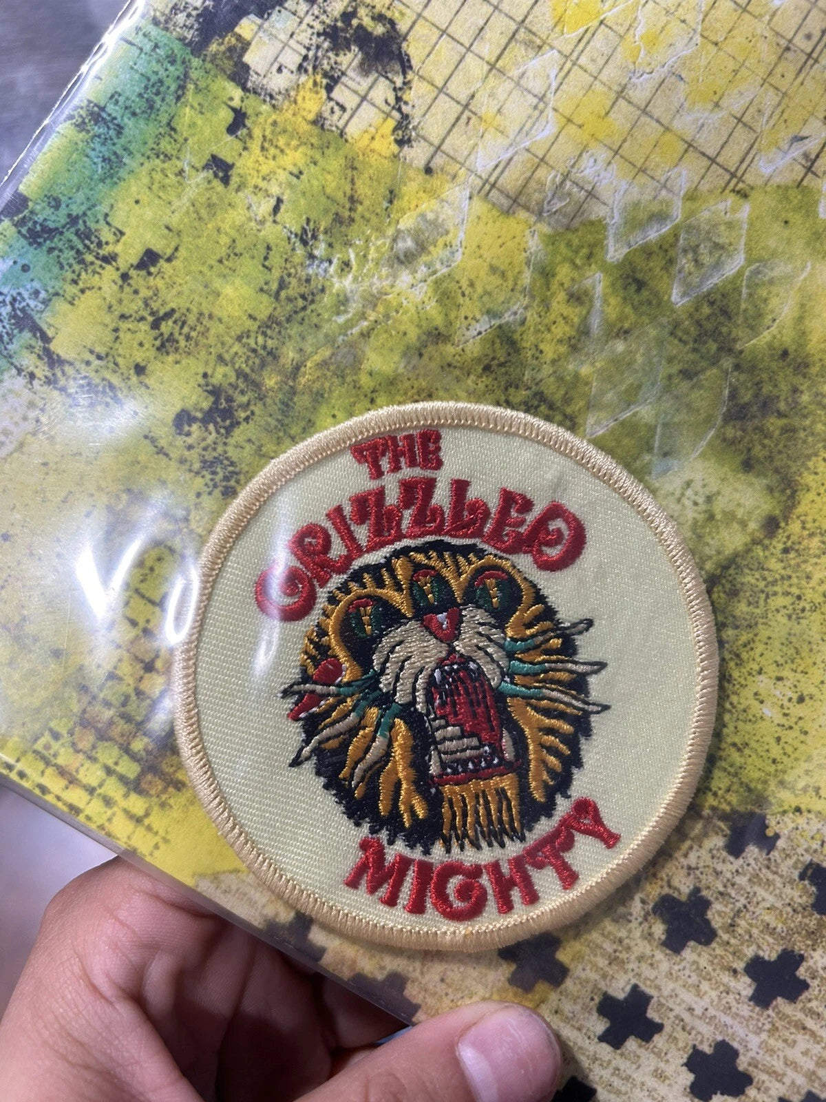 45 lp The Grizzled Mighty Waxoholics with patch