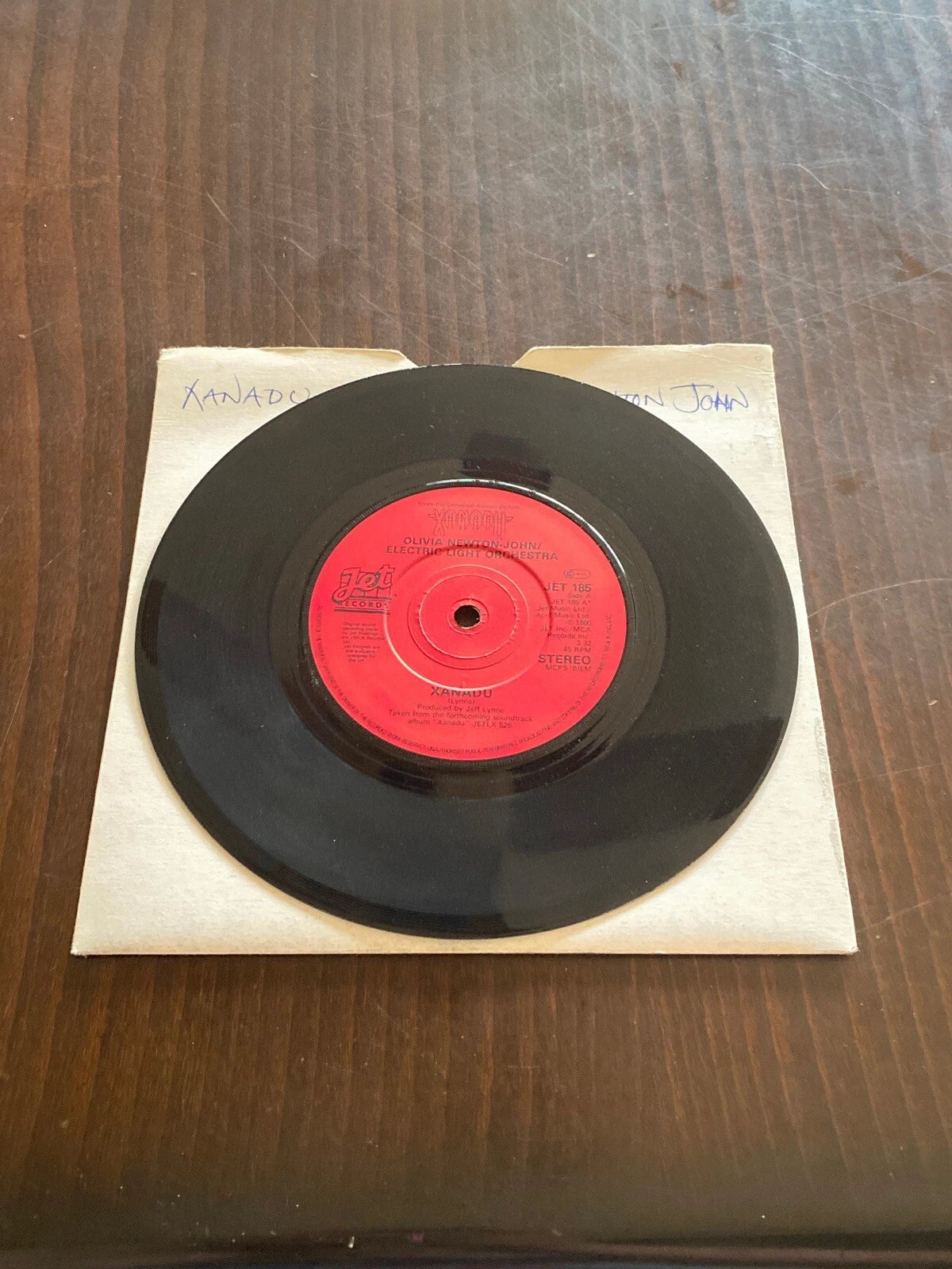 O Newton John Electeic Light Orchestra 7” single (ENGLAND UK IMPORT) VG++ XANADU