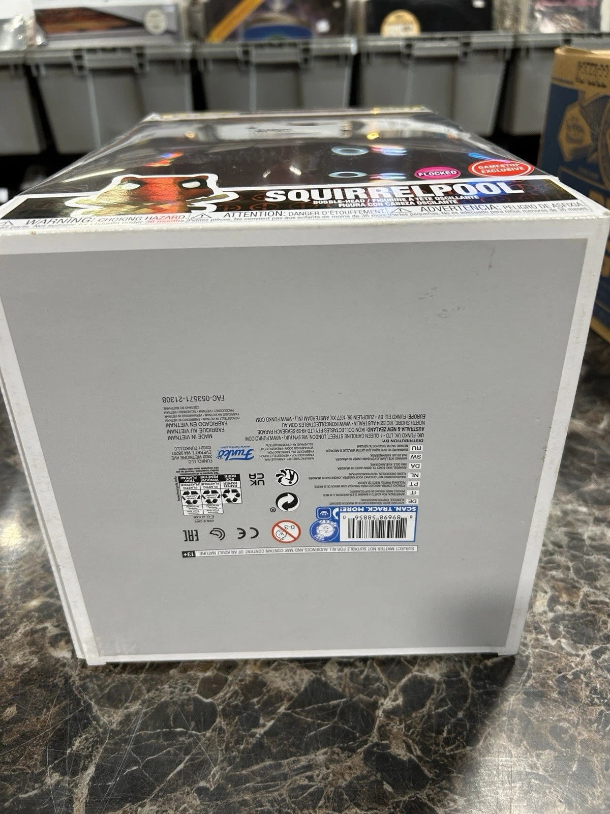 Funko Pop! Vinyl Jumbo 10 in: Marvel - SQUIRRELPOOL (Flocked) - GameStop ) #967