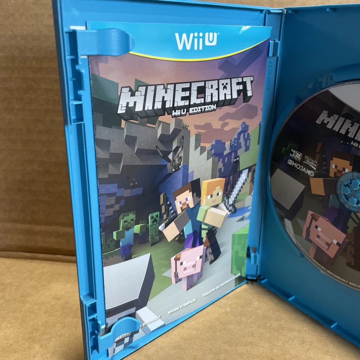 Minecraft for Nintendo Wii U 2016 Complete Edition with Manual CIB Tested Works