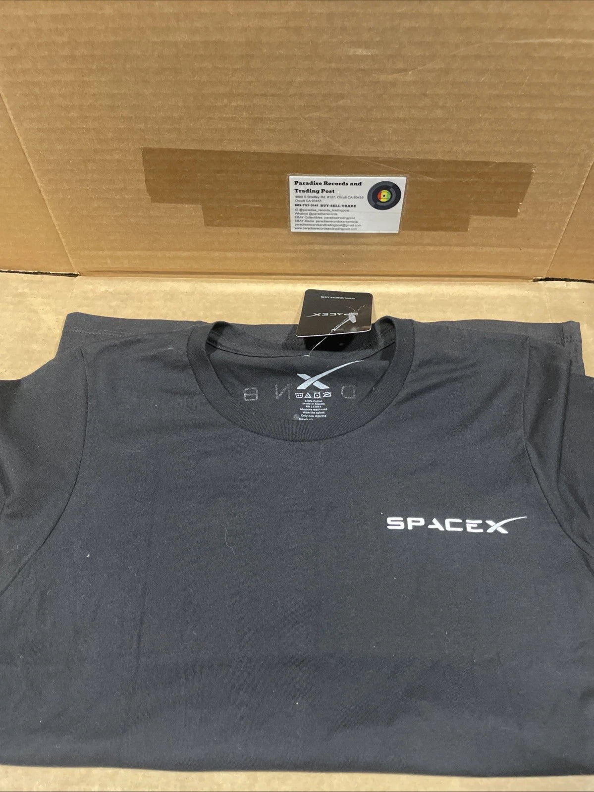 SpaceX Vandenberg AFB Rocket Launch Black T-Shirt Women’s Size Medium
