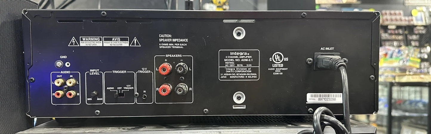 Onkyo Integra ADM 2.1 Power Amplifier Wide Range Amplifier Technology