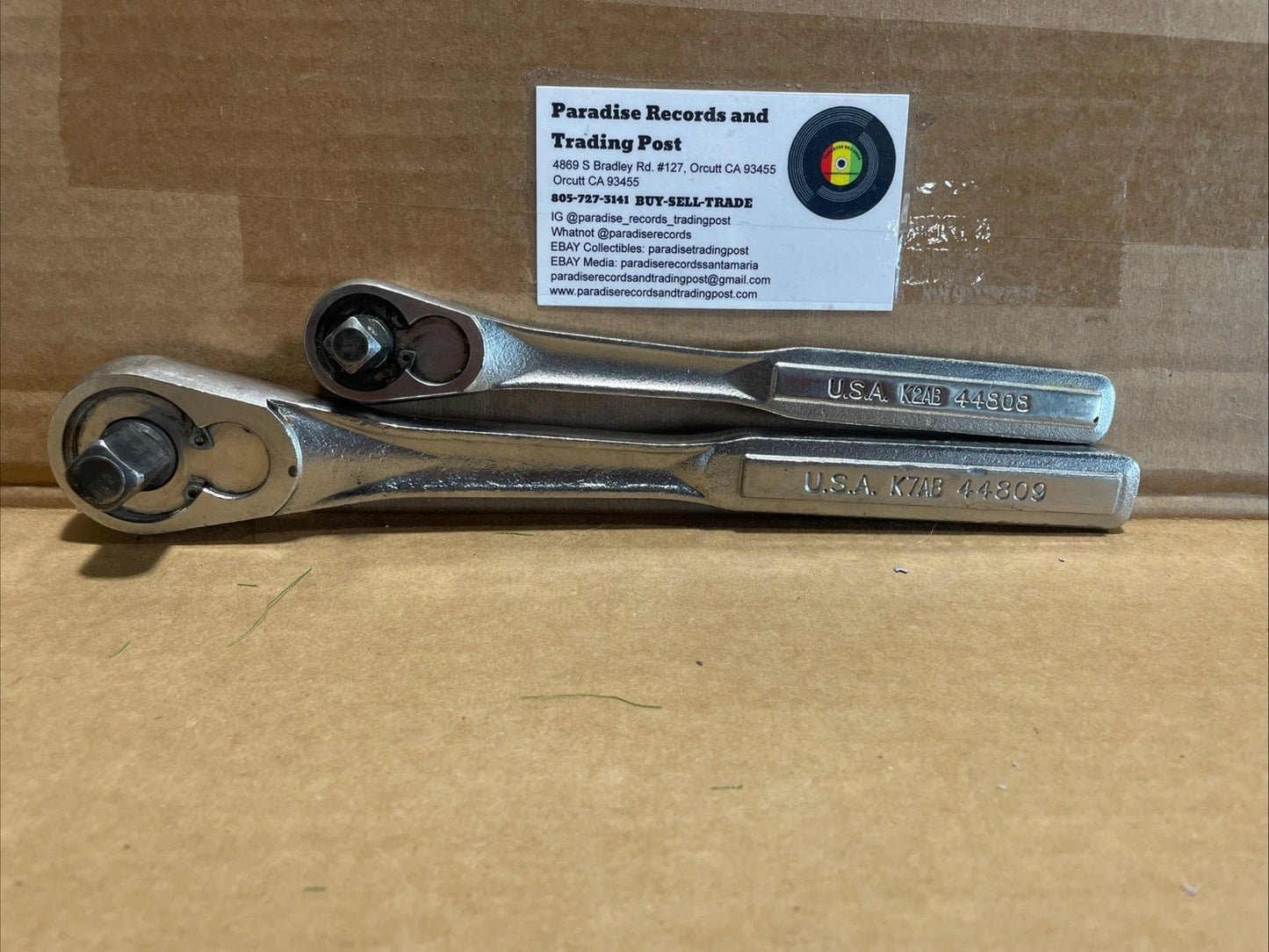 Craftsman 44809 1/2" Drive Push Button Release Ratchet Made in USA + 44808 USA