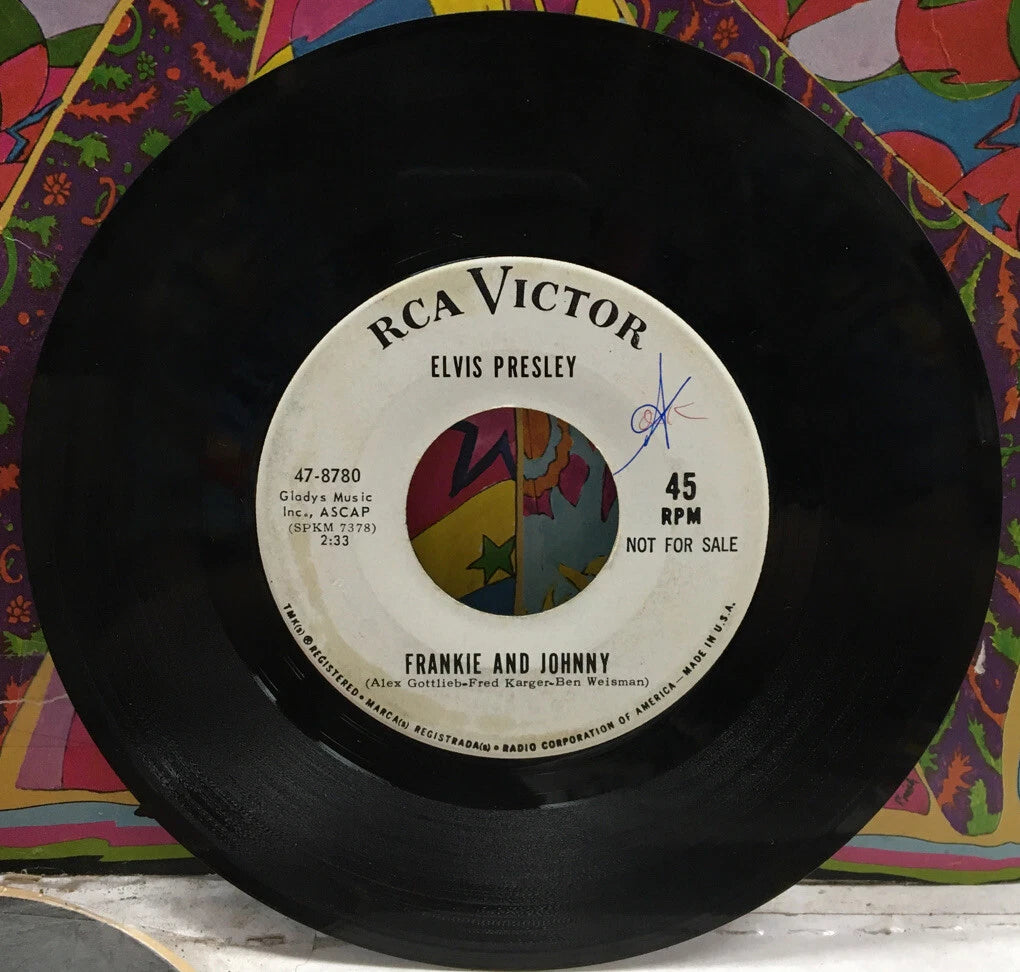 Elvis Presley Frankie And Johnny Promo 7” Single 47-8780