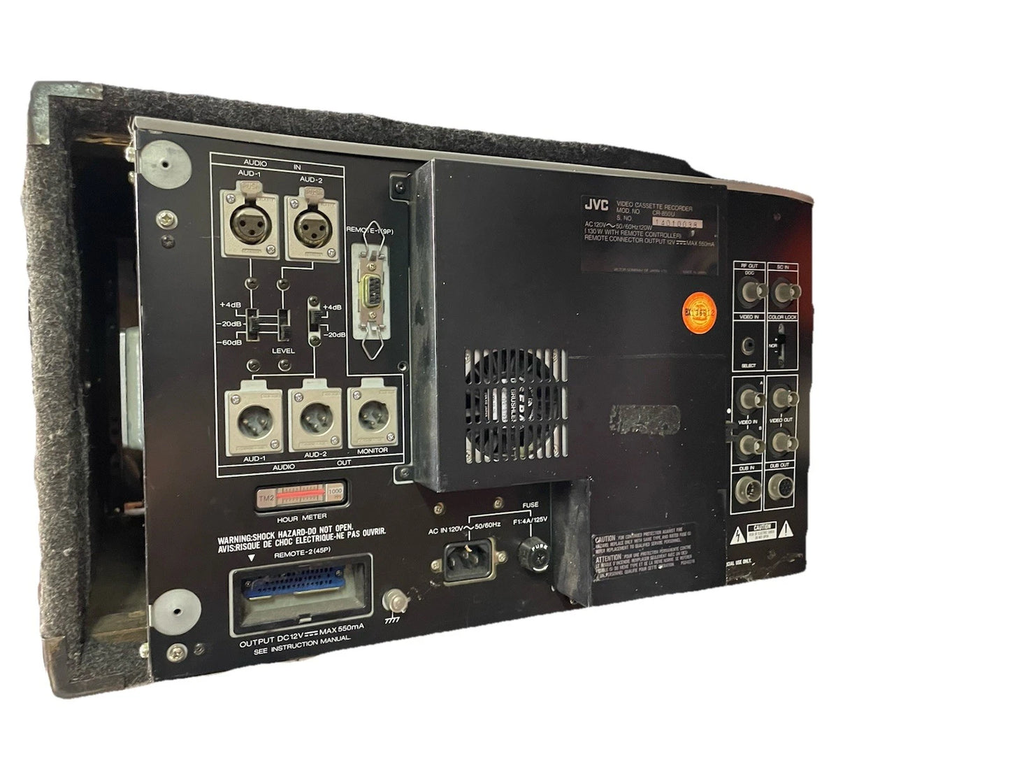 JVC 3/4" Tape Editing Recorder CR-850U | For Parts or Repair untested