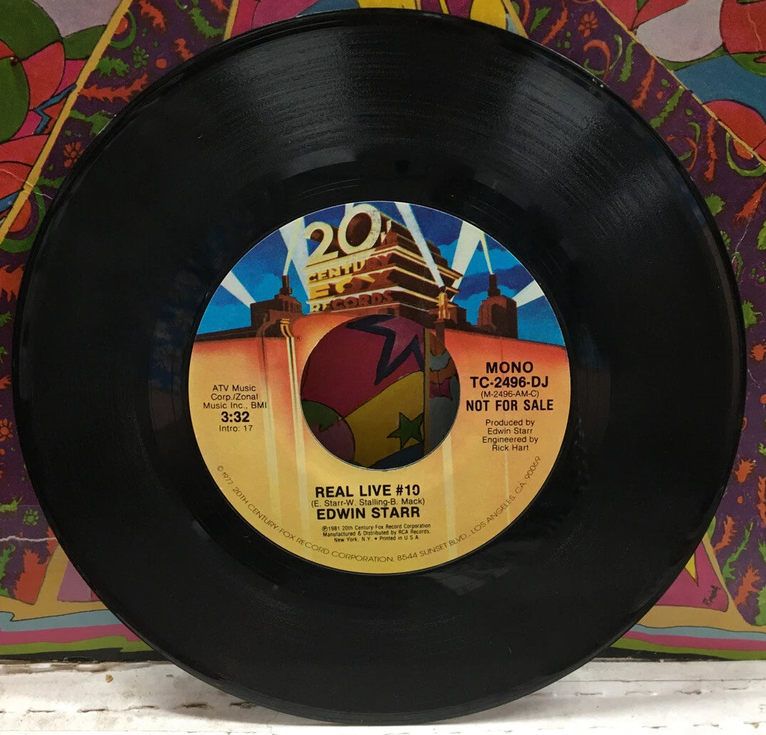 Edwin Starr Real Live #10 Promo 7” Single TC-2496-DJ