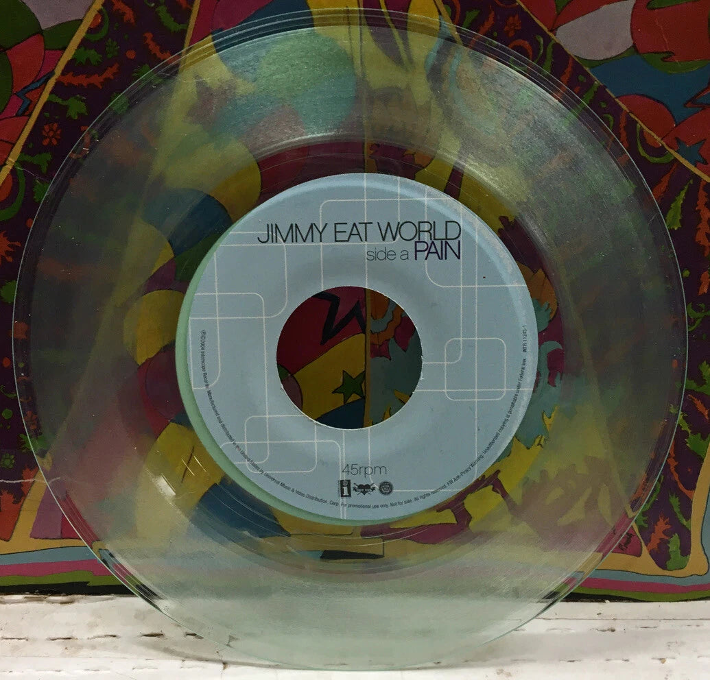 Jimmy Eat World Pain Promo 7” Single Clear Green INTR11243-1
