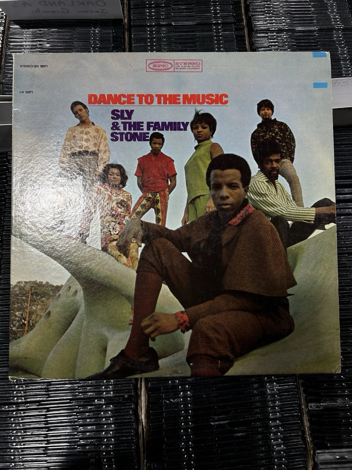 Sly & The Family Stone Dance to the Music LP 1968 Epic 1st Press BN 26371 VG