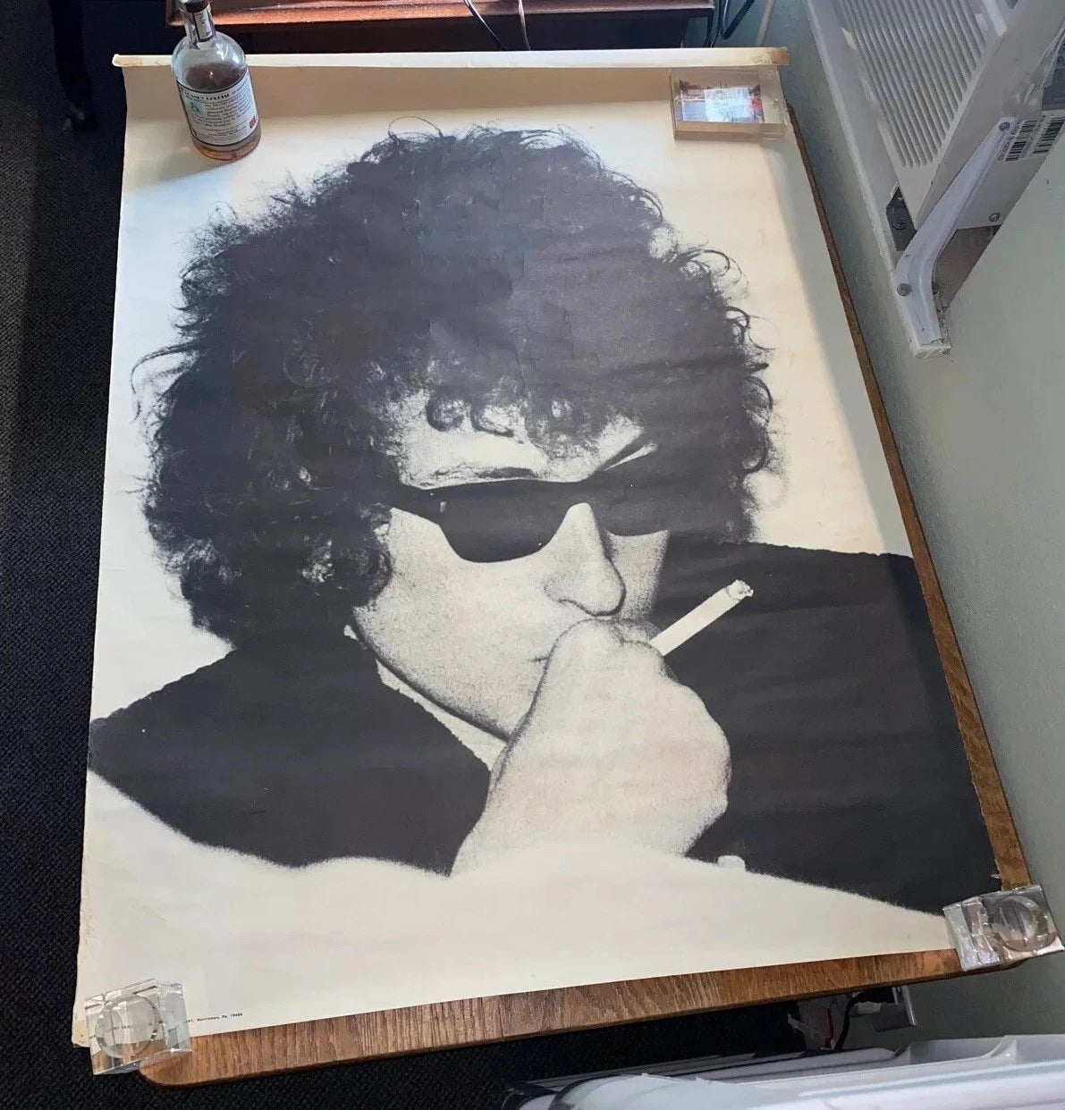 BOB DYLAN 1967 CHARLES GATEWOOD ORIGINAL 1st Press Poster FAMOUS FACES USA MADE