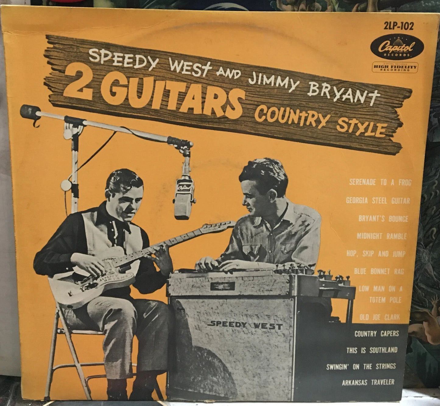 Speedy West And Jimmy Bryant 2 Guitars Country Style Japan Mono Record 2LP-102