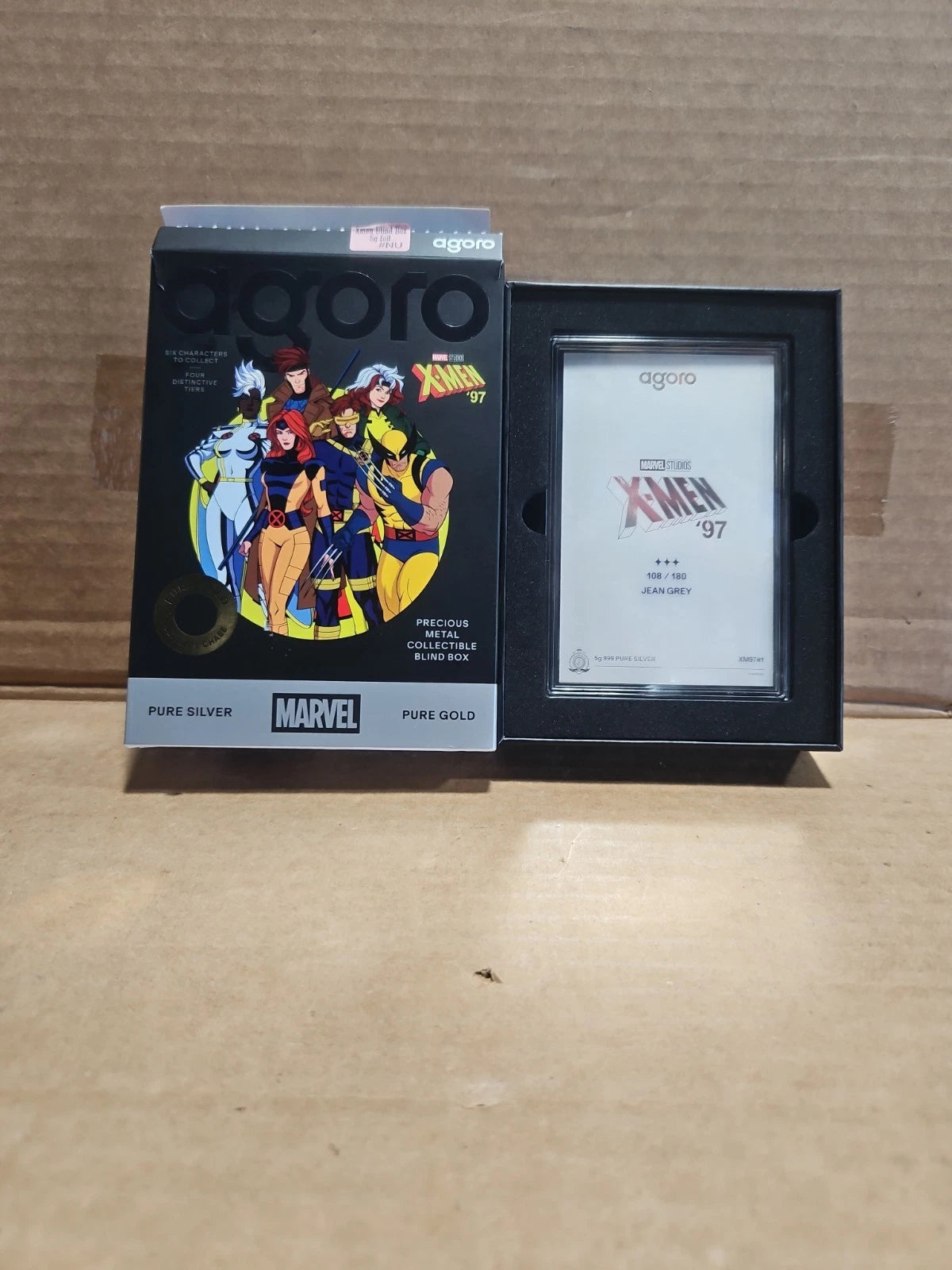Agoro Xmen Marvel's Studios Fine Silver Jean Gray Card 97 108/180 Open Box