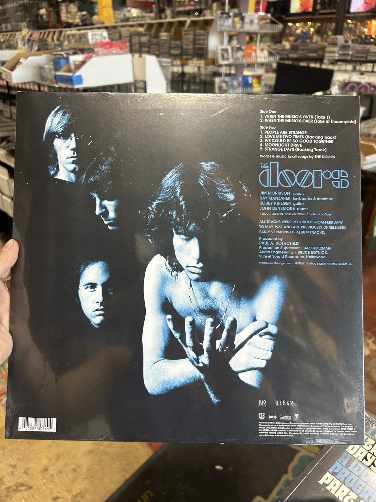 DOORS Strange Days 1967 Work In Progress Part 2 Blue Vinyl 2026 RSD LP