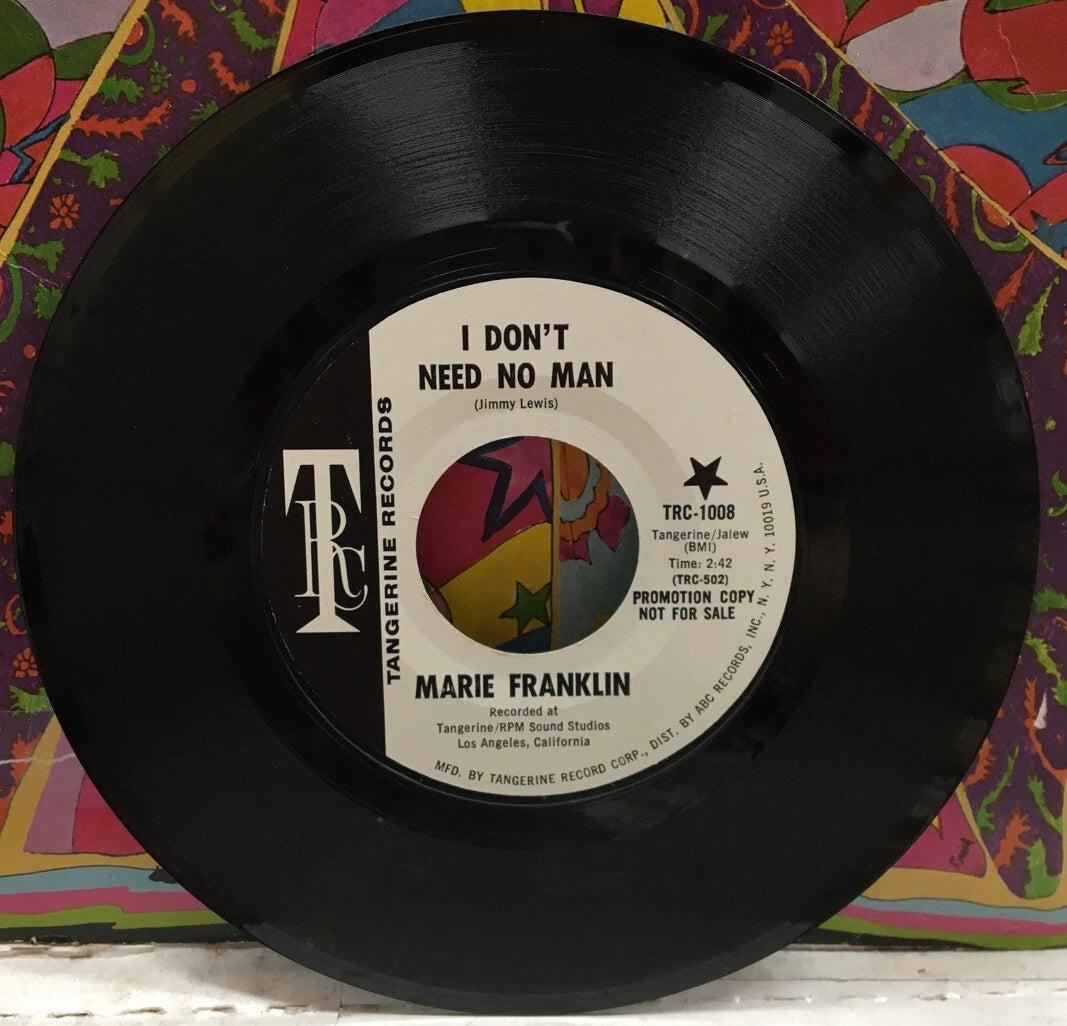 Marie Franklin I Don’t Need No Man/Anything You Wasn’t Born With Promo 7” Single