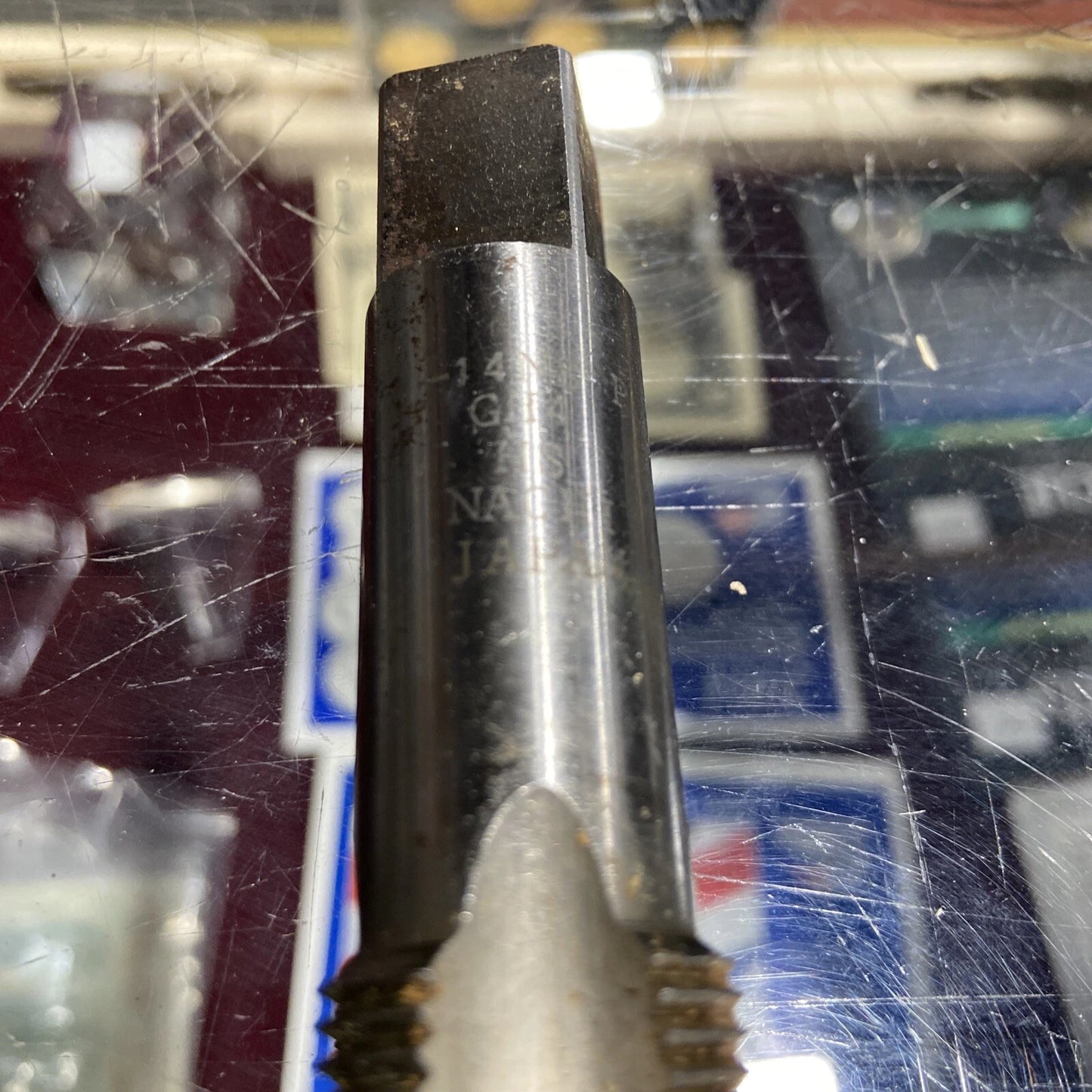 Threading Taps Nachi High Grade Steel threads made in Japan nuts/bolts 7 lot
