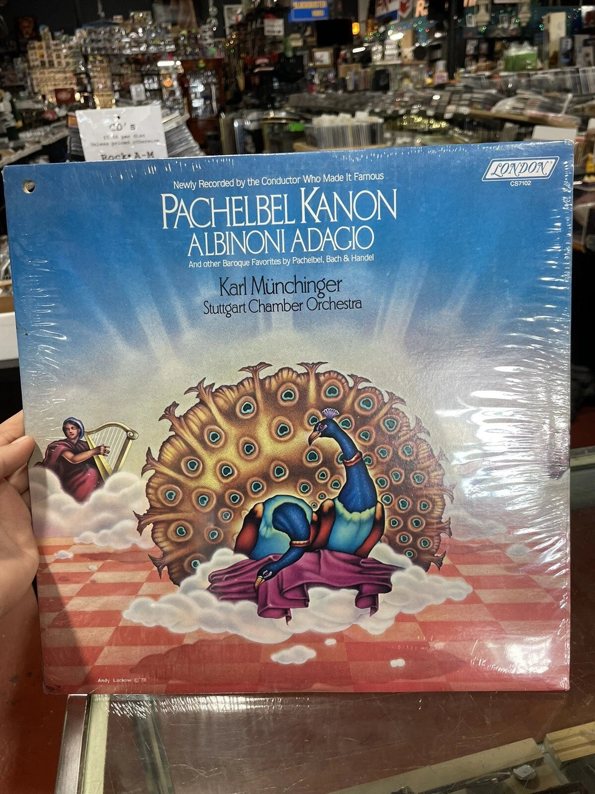PACHELBEL KANON ALBINONI ADAGIO HANDEL MUNCHINGER LONDON CS 7102 LP New sealed