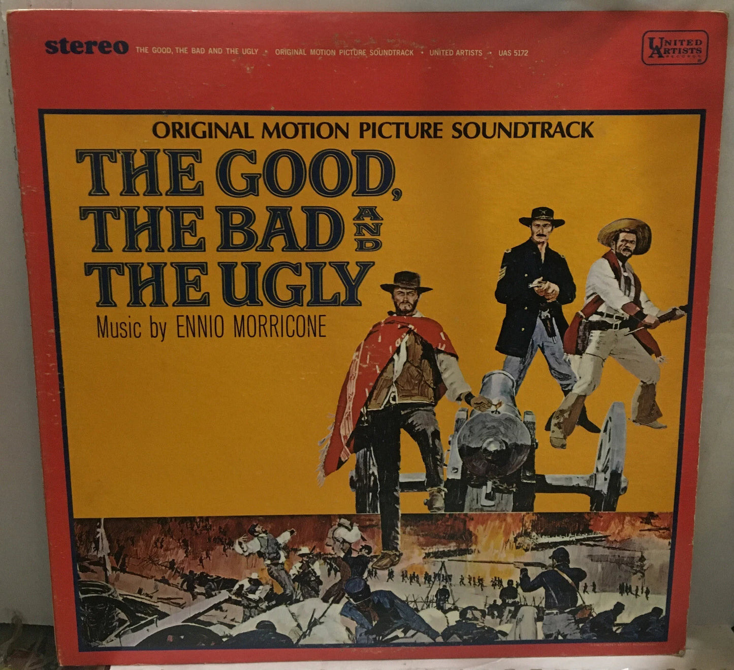 The Good,The Bad And The Ugly Soundtrack Misprint Record UAS5172