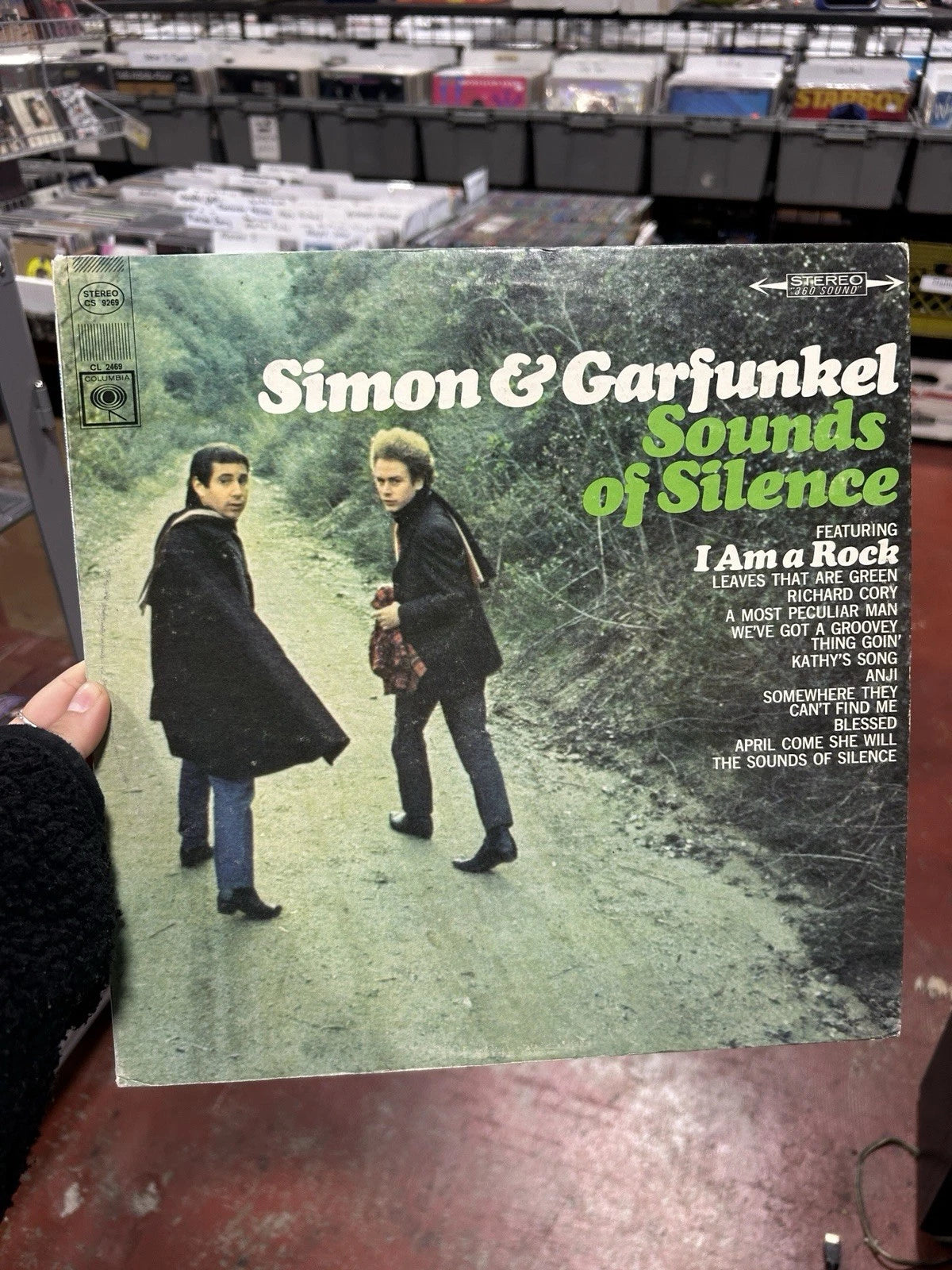 SIMON & GARFUNKEL "Sounds Of Silence" Columbia CS9269 VG+ ST 1st Pressing 1966