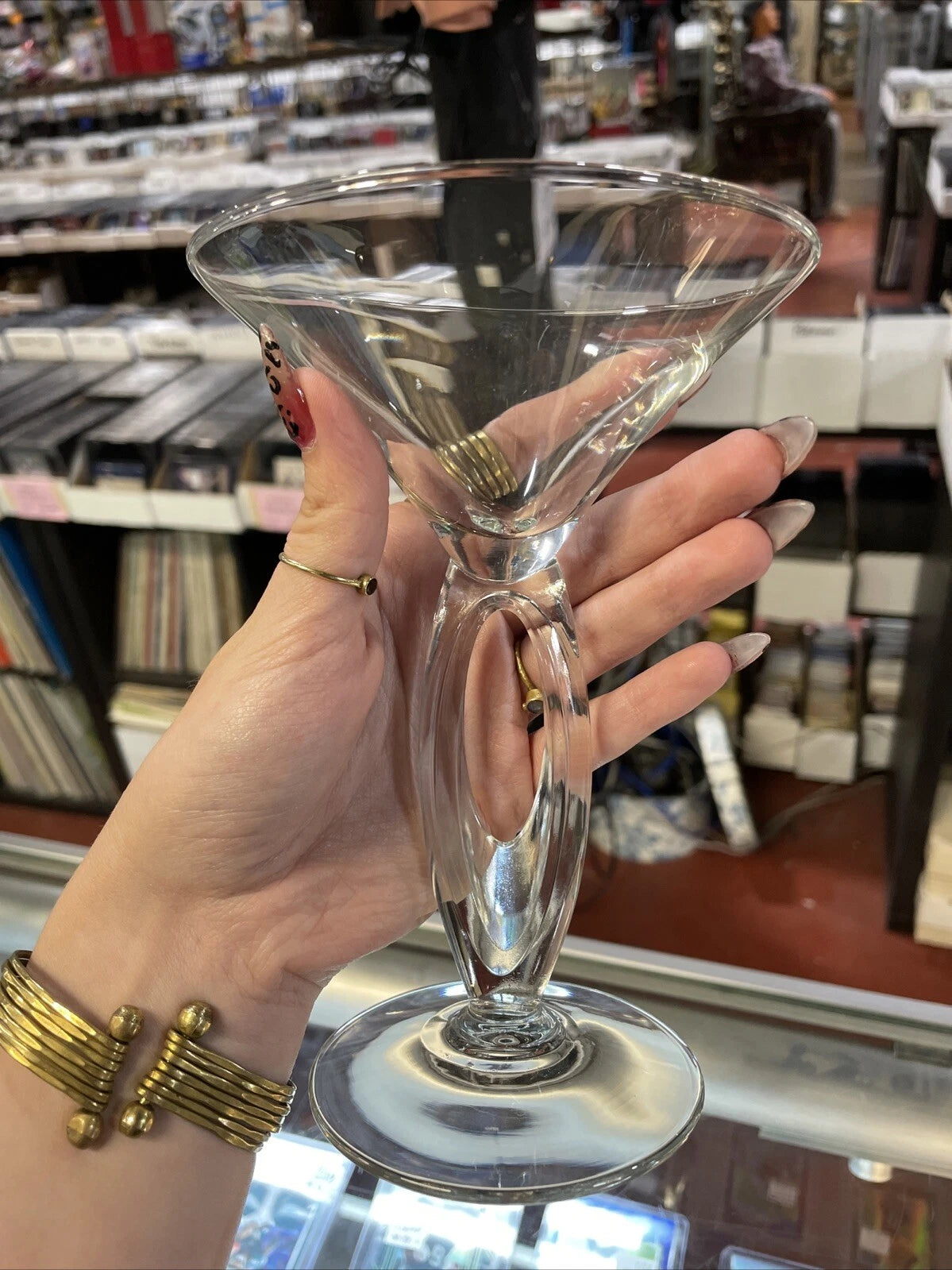 4 Vintage Libbey OMEGA Martini Glasses, Startrek