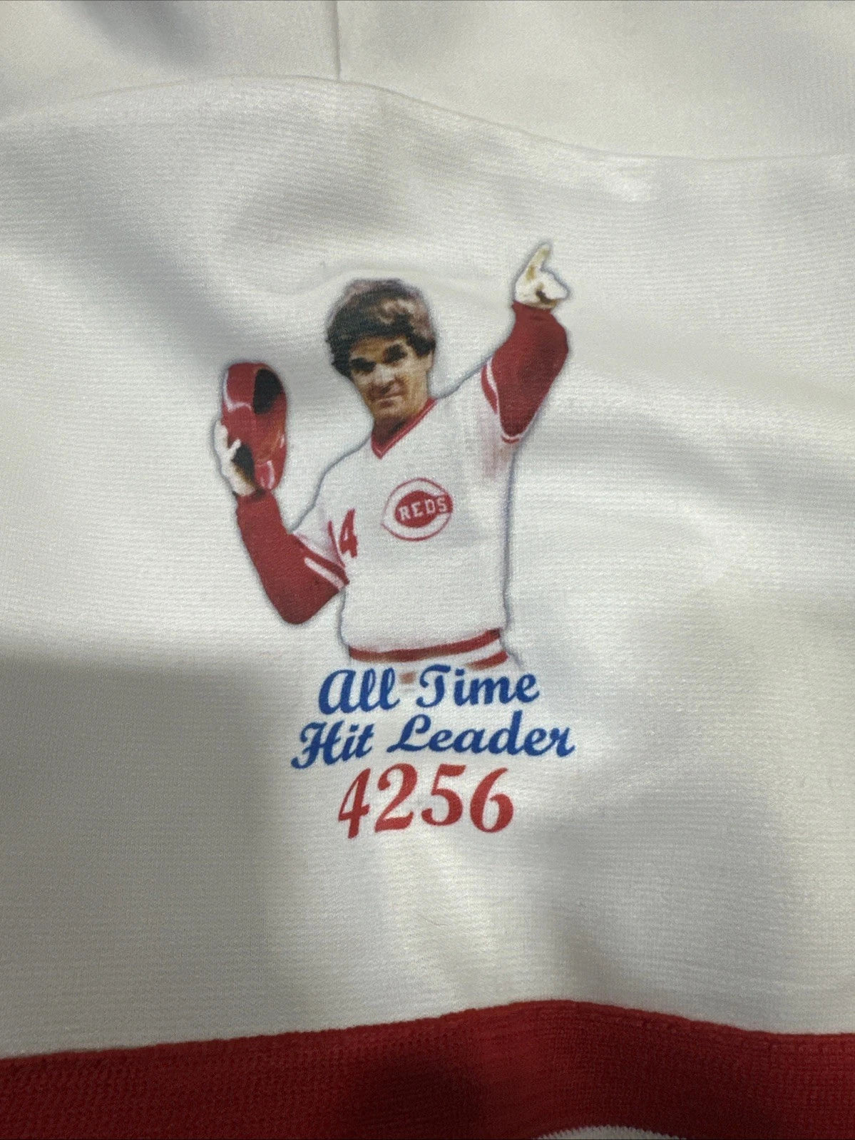 Pete Rose Autographed Signed Stat Jersey Baseball PSA Limited 500 Hit King #278