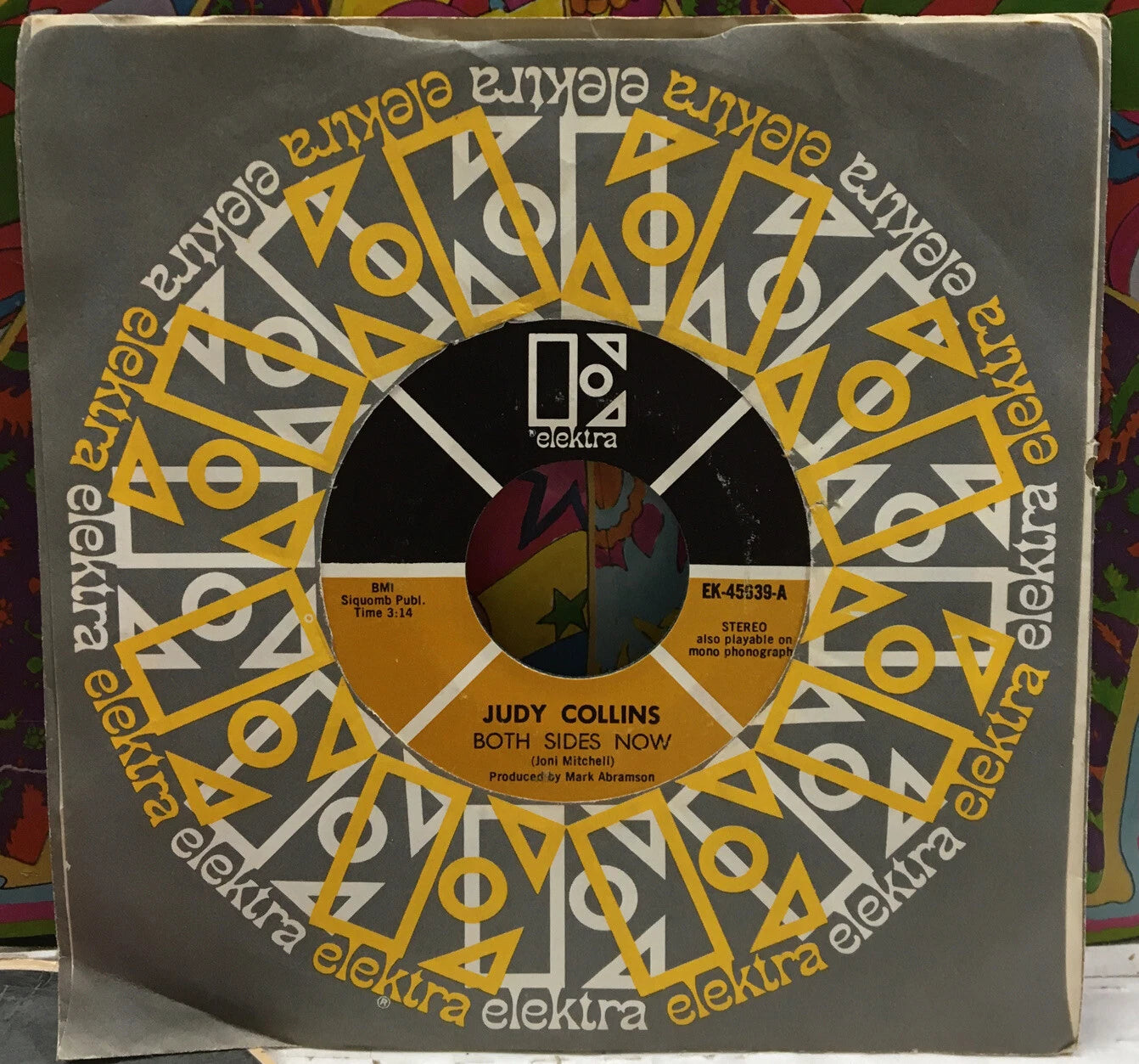 Judy Williams Both Sides Now/Who Knows Where The Time Goes 7” Single EK-45639