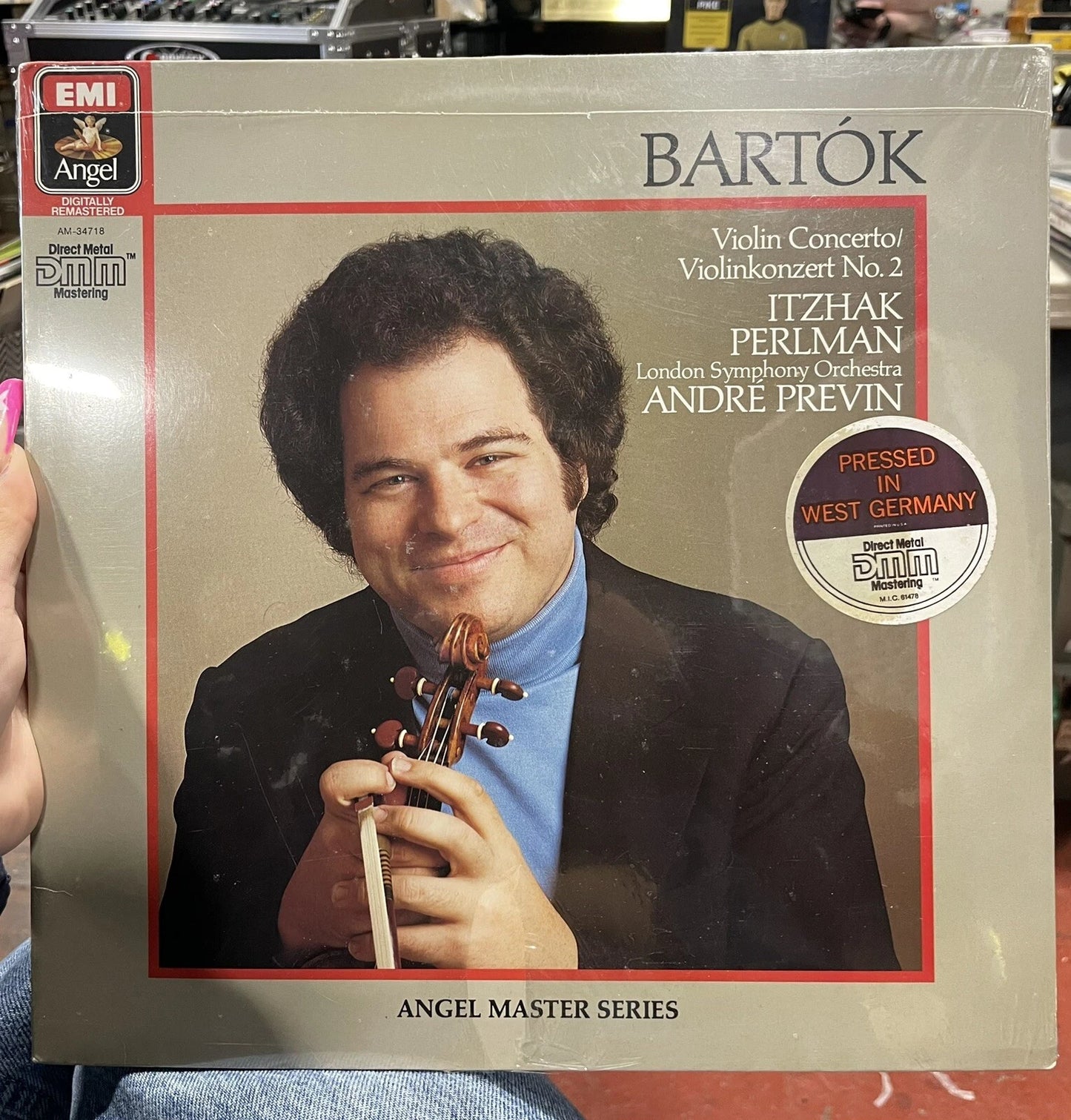 Bartok Violin Concerto No.2 Perlman Previn EMI am-34718 sealed