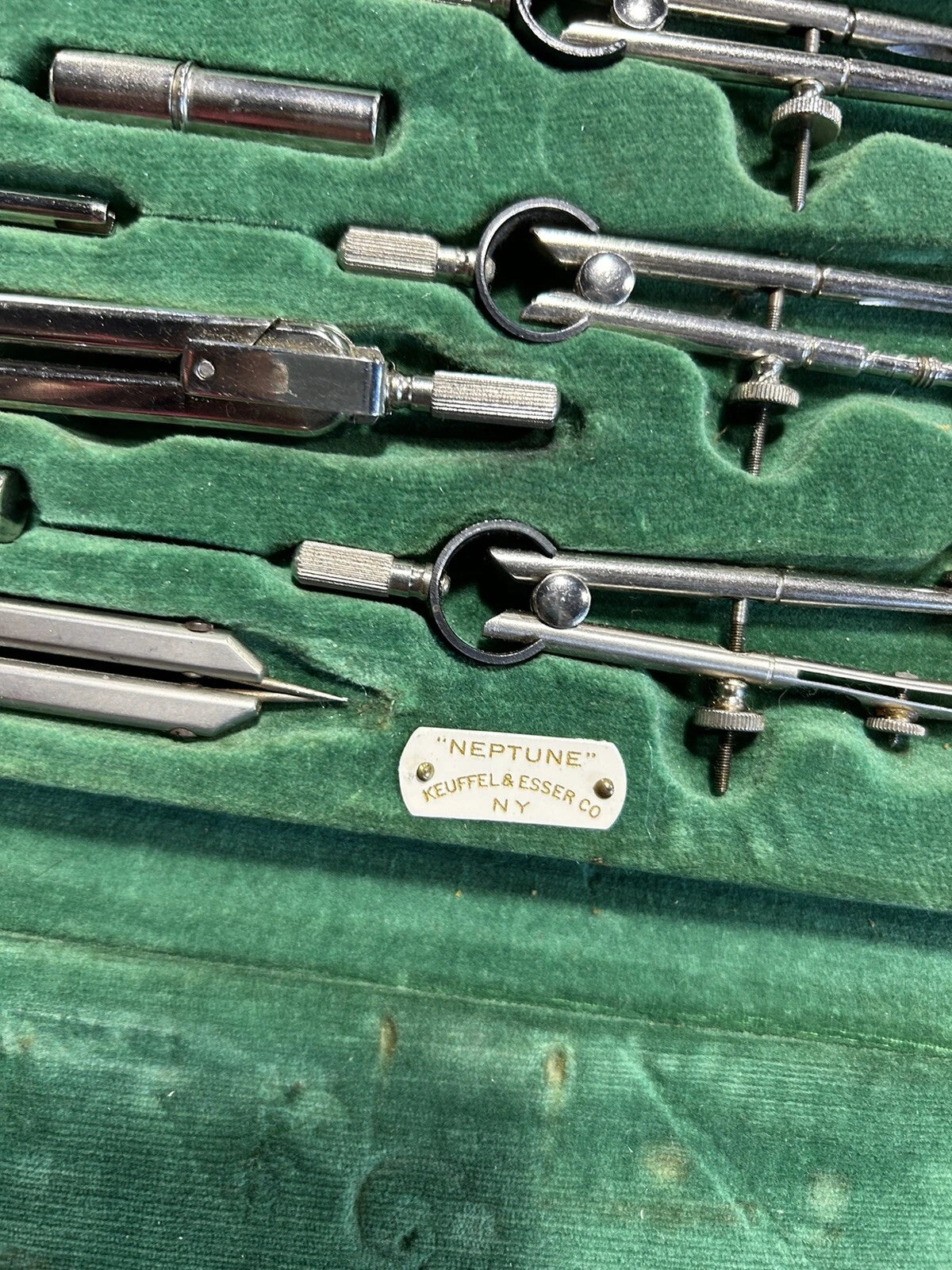 Vintage 12pc Draftsman Mechanical NEPTUNE- KEUFFEL + ESSER