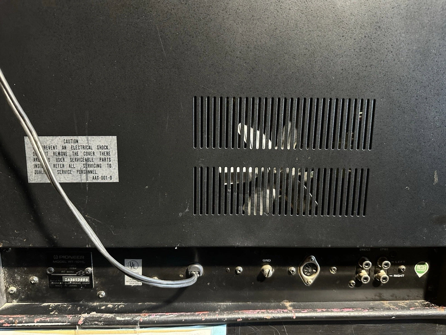 PIONEER RT-1011L 10.5" 3-Motor 3-Head Stereo Reel to Reel Tape Deck,