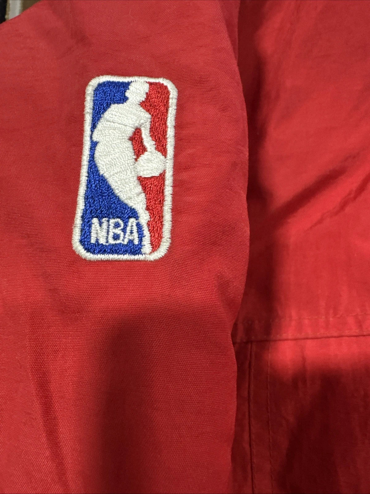 Vintage Reebok LA Clippers Red Embroidered Varsity Jacket Youth X-Large Bomber