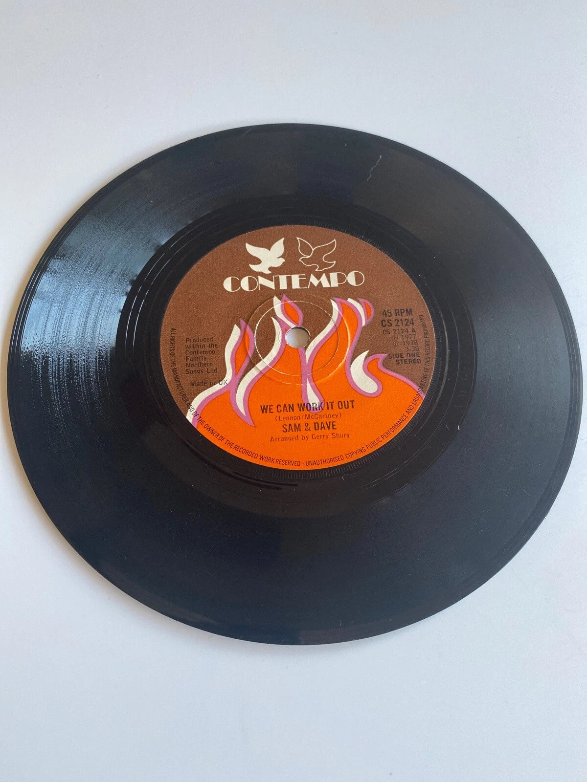 7" Sam & Dave We Can Work It Out Uk Contempo CS 2124 (BEATLES Lennon McCartney)