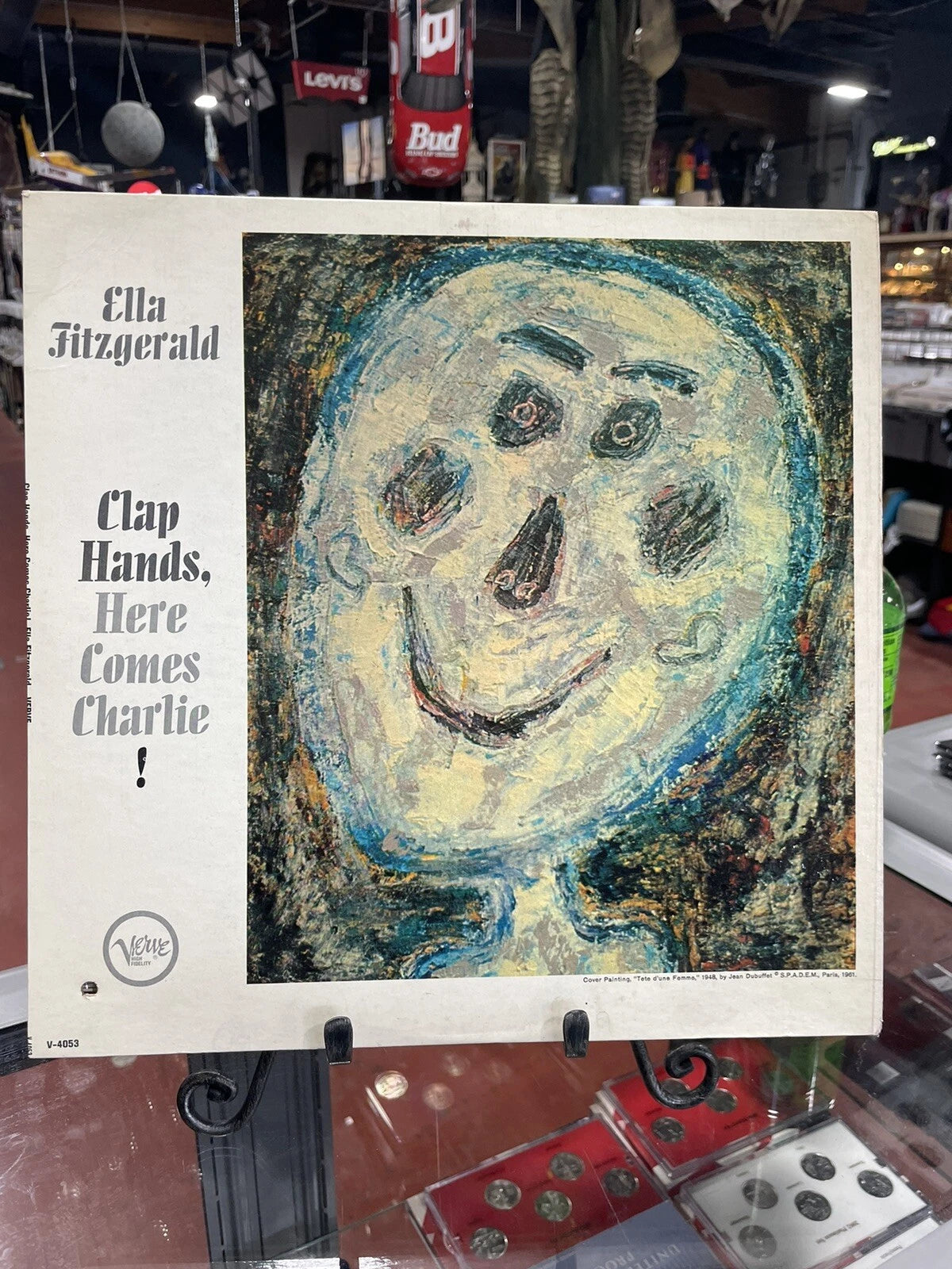 Ella Fitzgerald - Clap Hands, Here Comes Charlie LP - Verve - V-4053 Mono VG+