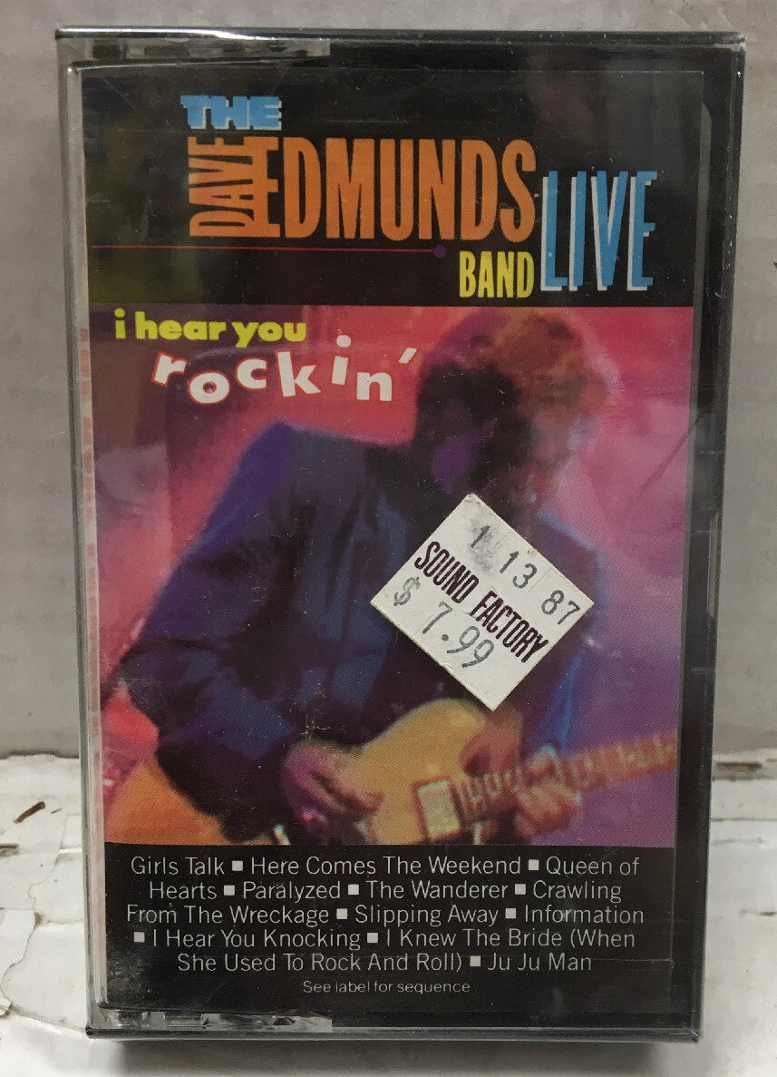 The Dave Edmunds Band Live I Hear You Rockin’ Sealed Cassette