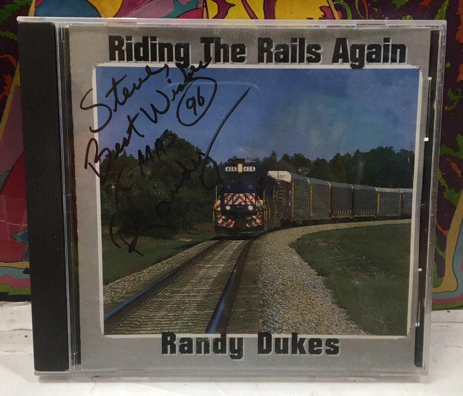 Randy Dukes Riding The Rails Again Autographed CD