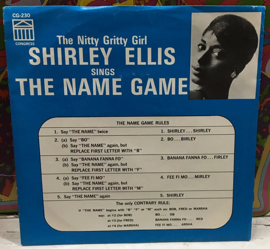 Shirley Ellis The Name Game 7” Single CG-230