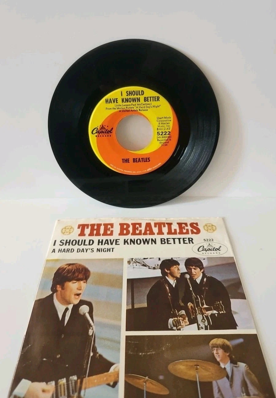 The Beatles A Hard Days Night/I Should Have Known Better Capitol 5222 45RPM W/PS